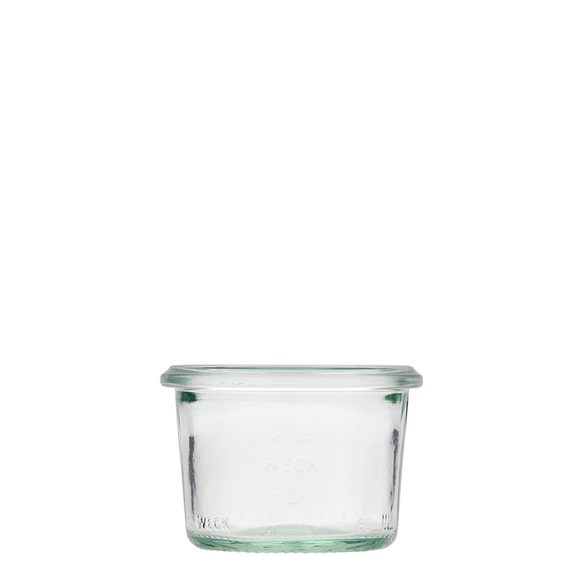 12x 80 ml WECK-Sturzglas mit Glasdeckel RR 60