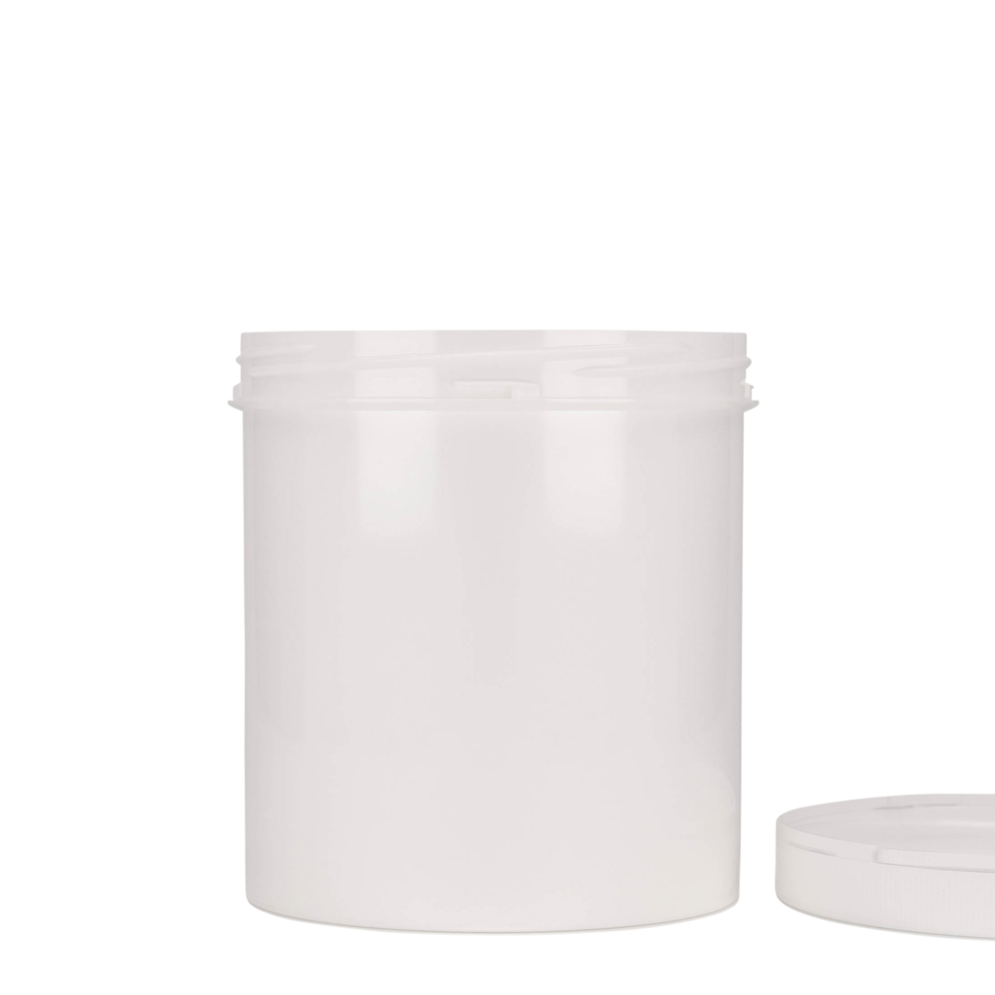 1.000 ml Kuststoffdose 'Securilock', PP, weiß, Mündung: Schraubverschluss 1.000 ml Kuststoffdose 'Securilock', PP, weiß, Mündung: Schraubverschluss
