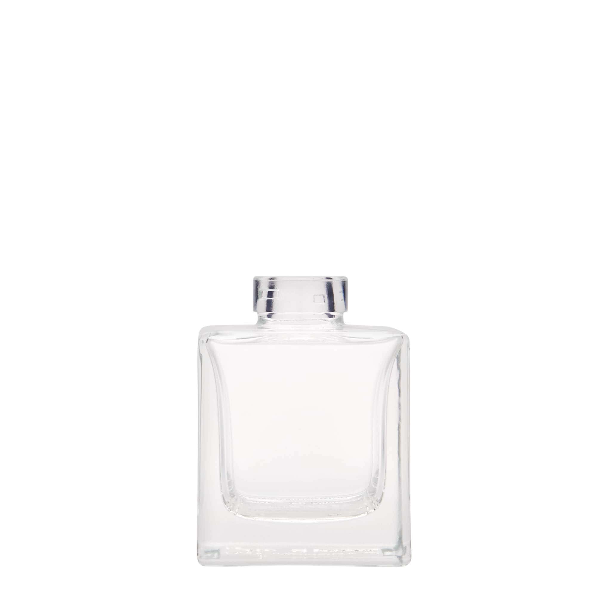 100 ml Glasflasche 'Cube', quadratisch, Mündung: Kork 100 ml Glasflasche 'Cube', quadratisch, Mündung: Kork