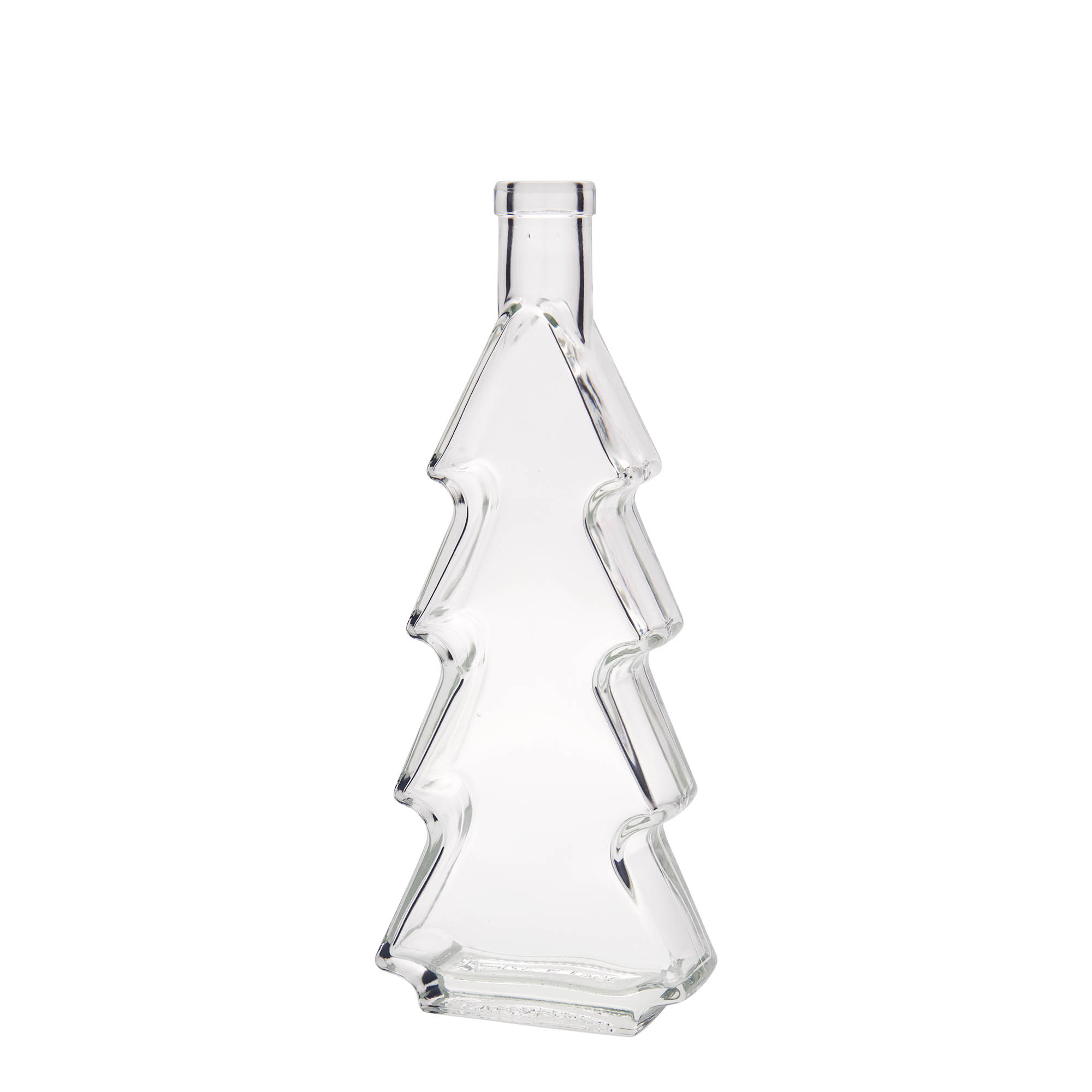 350 ml Glasflasche „Tannenbaum“, Mündung: Kork