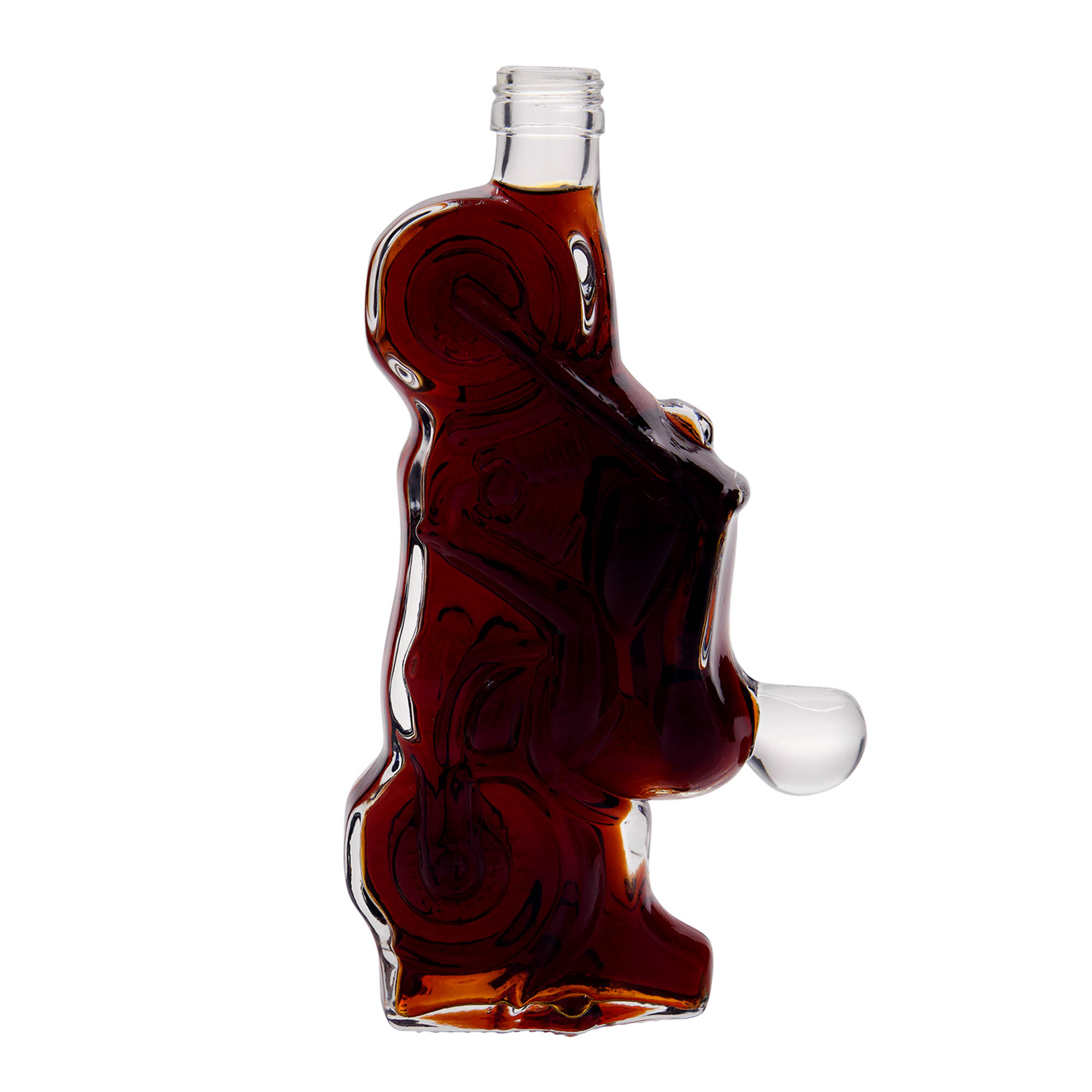 350 ml Glasflasche „Motorrad“, Mündung: PP 28