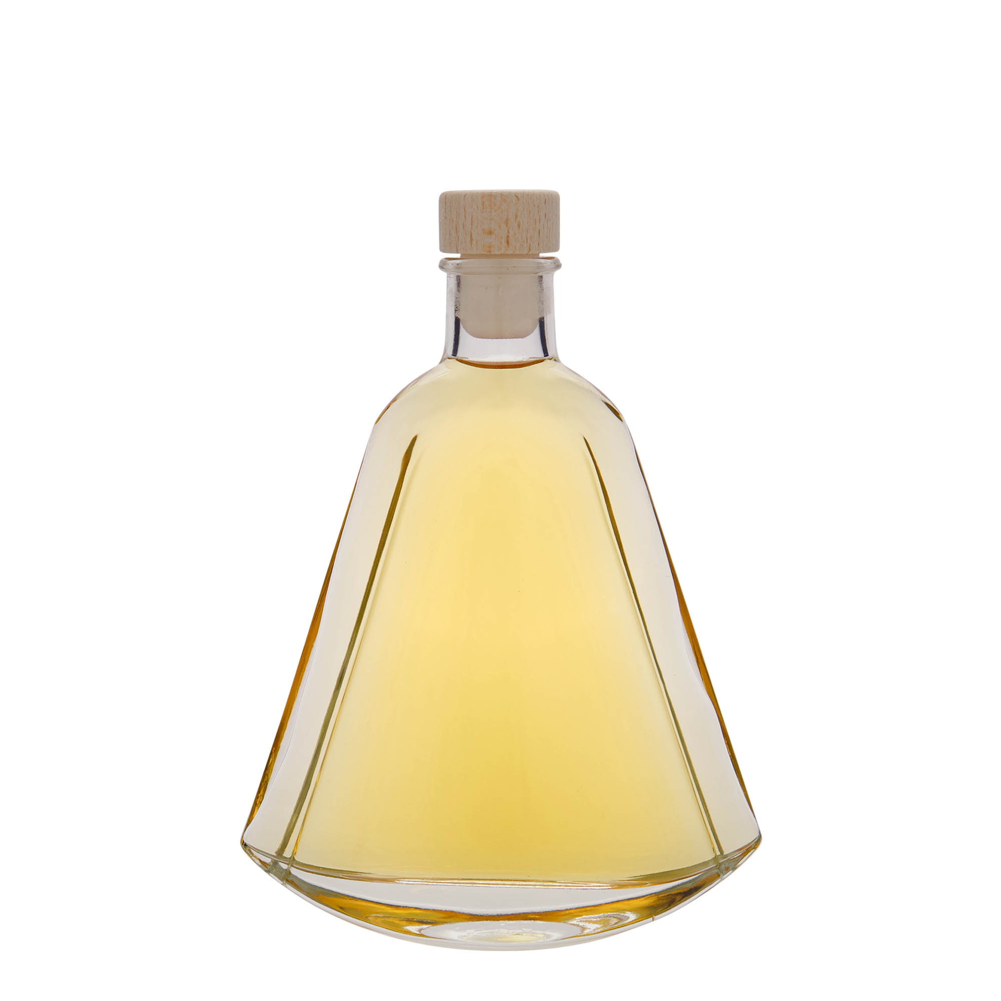 200 ml Glasflasche 'Maurizio', oval, Mündung: Kork 200 ml Glasflasche 'Maurizio', oval, Mündung: Kork