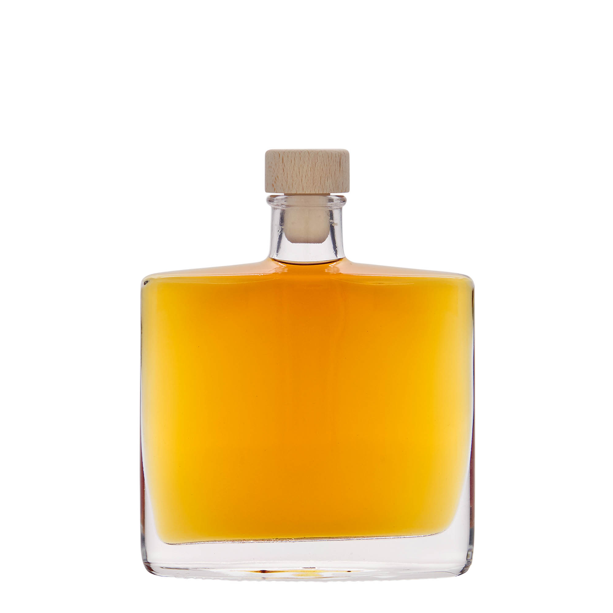 200 ml Glasflasche „Zorbas“, oval, Mündung: Kork