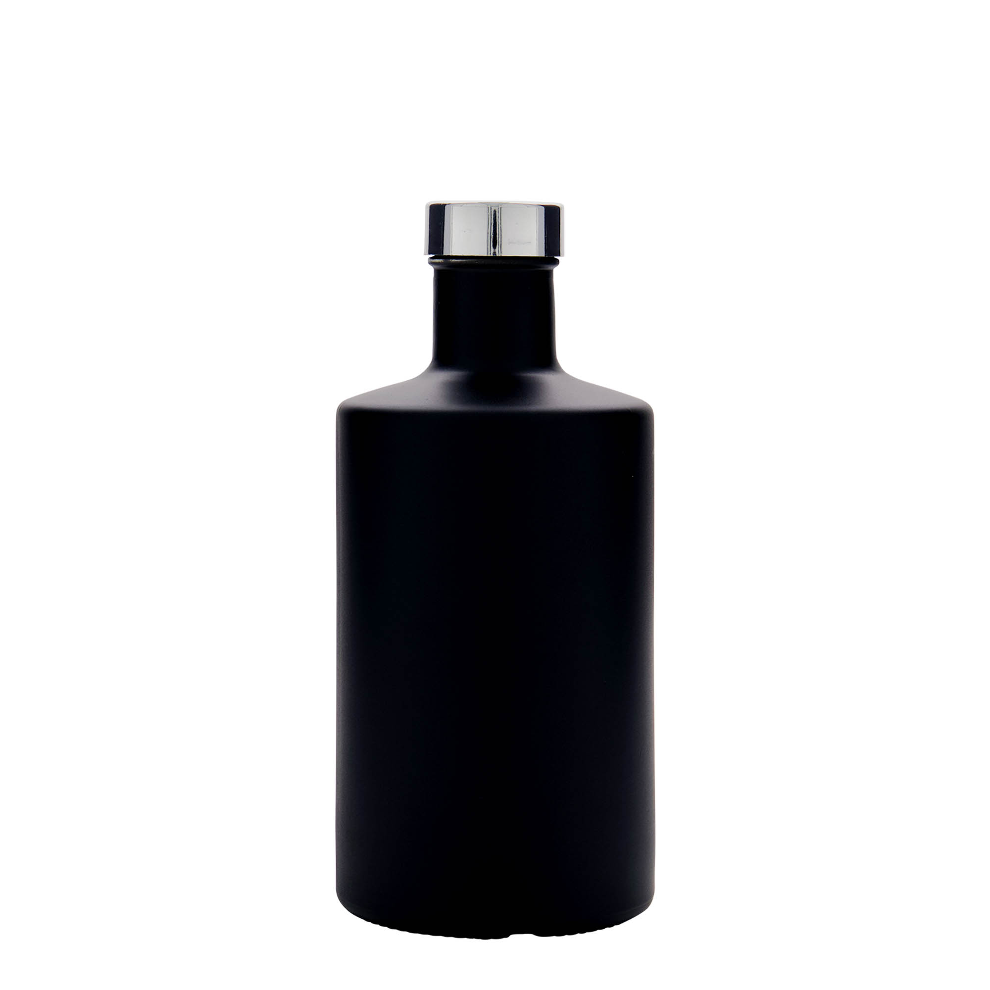 500 ml Glasflasche 'Caroline', schwarz, Mündung: GPI 33 500 ml Glasflasche 'Caroline', schwarz, Mündung: GPI 33