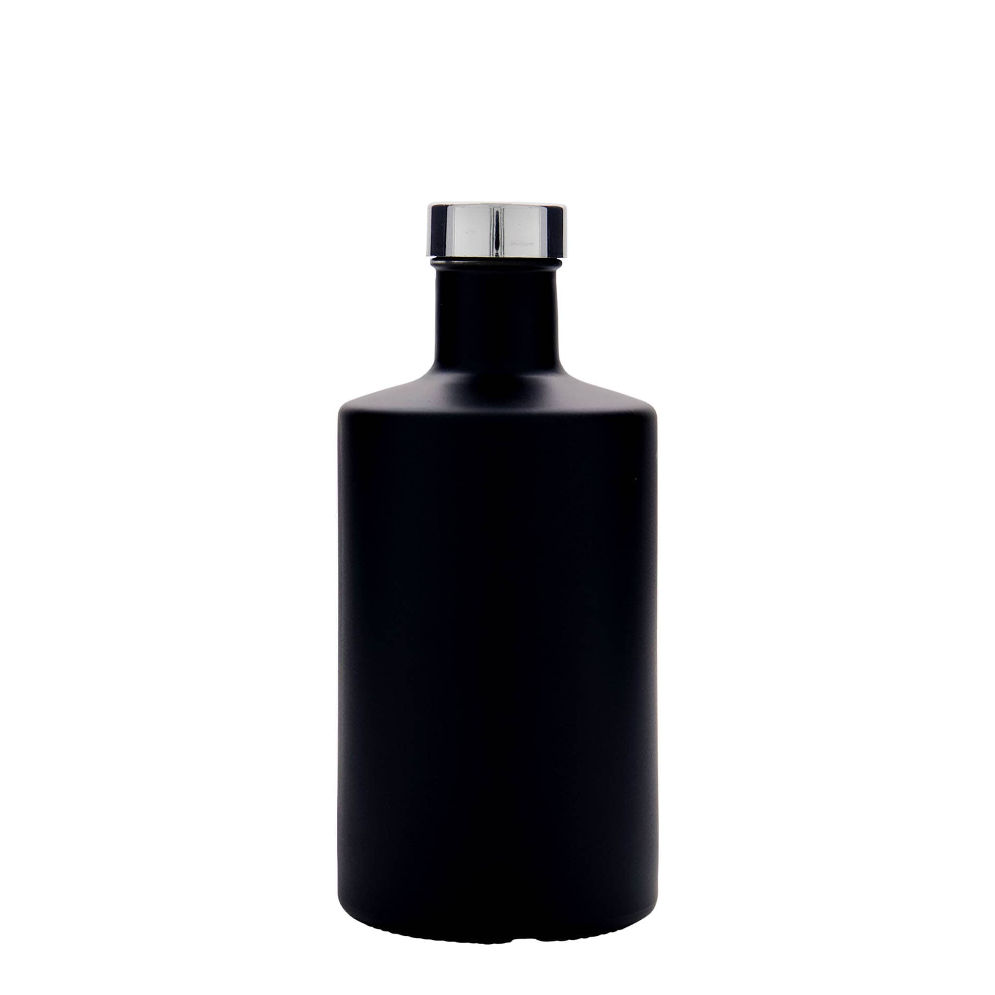 500 ml Glasflasche „Caroline“, schwarz, Mündung: GPI 33