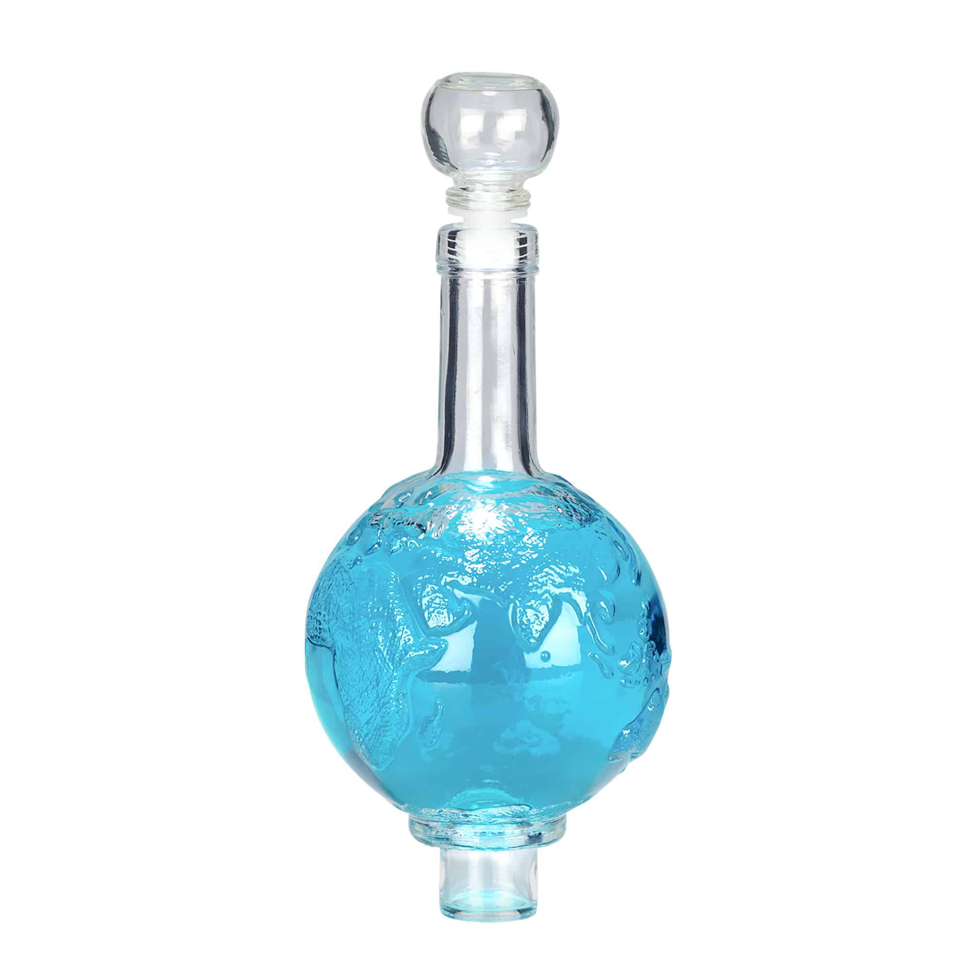 500 ml Glasflasche 'Globus', Mündung: Kork