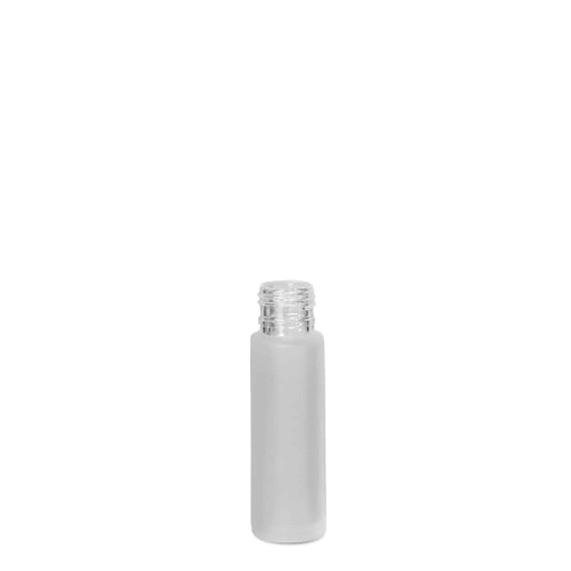 10 ml Roll-On-Flasche, Glas, geeist, Mündung: Schraubverschluss