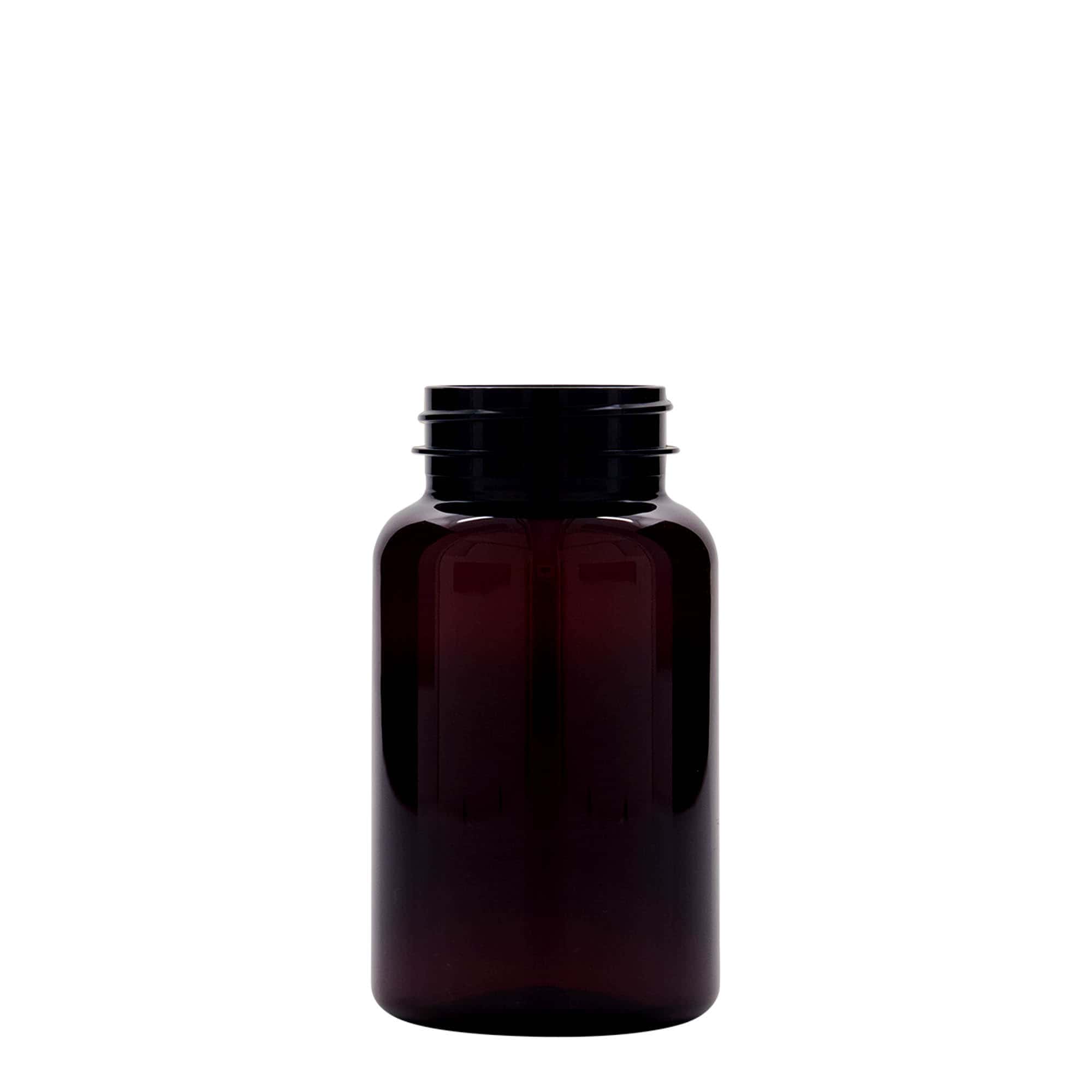 200 ml PET-Packer, Kunststoff, braun, Mündung: 45/400