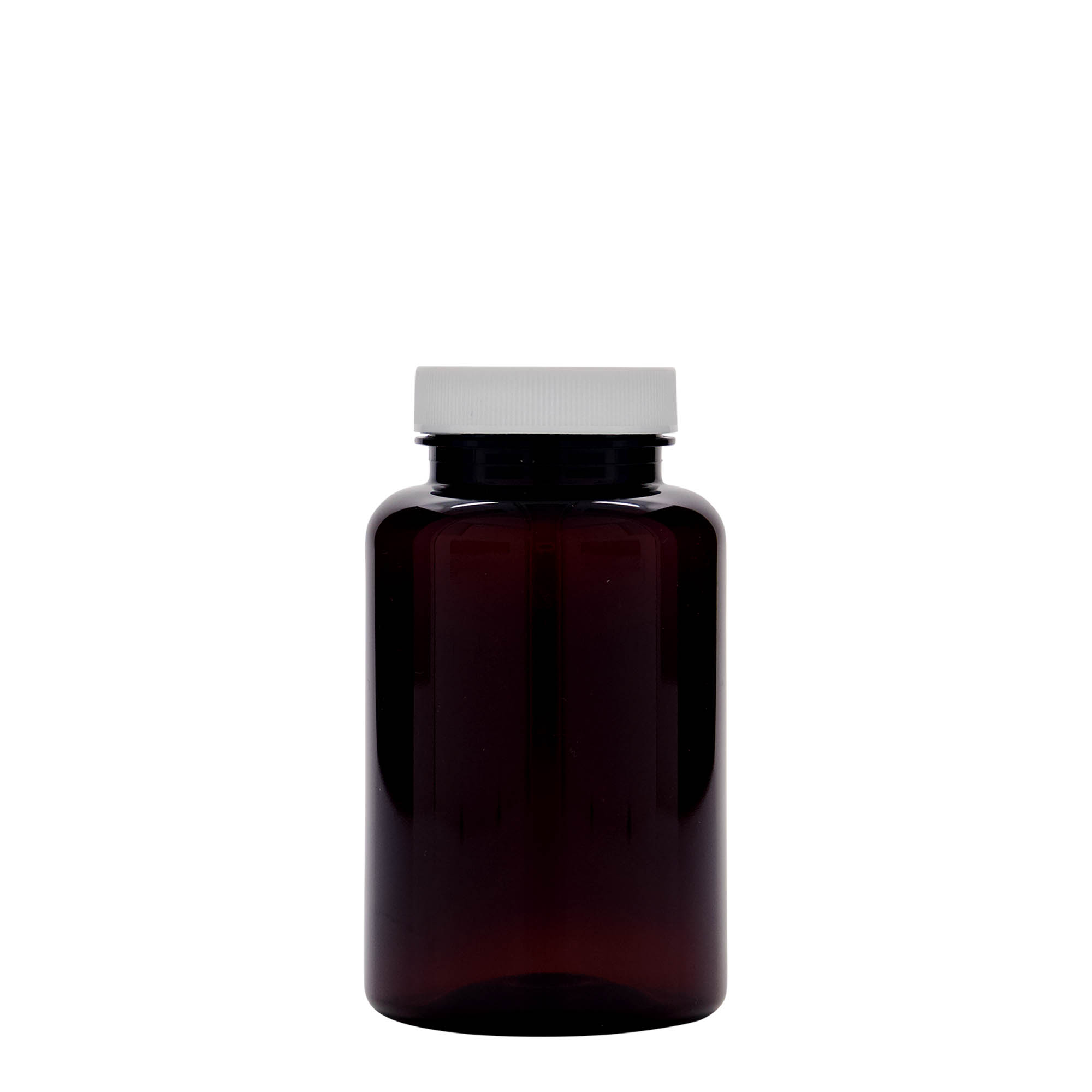 250 ml PET-Packer, Kunststoff, braun, Mündung:  45/400