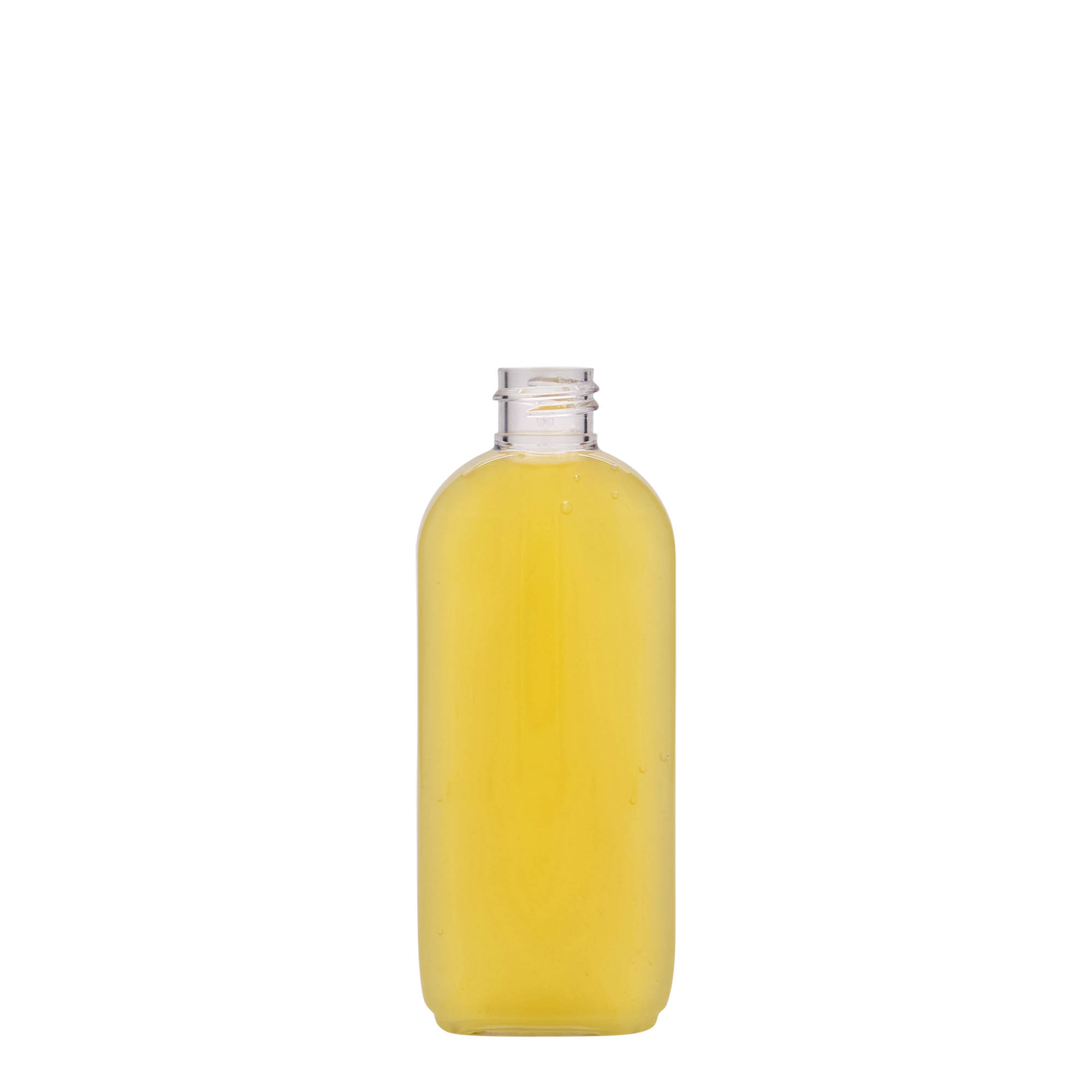100 ml PET-Flasche 'Iris', oval, Kunststoff, Mündung: 20/410