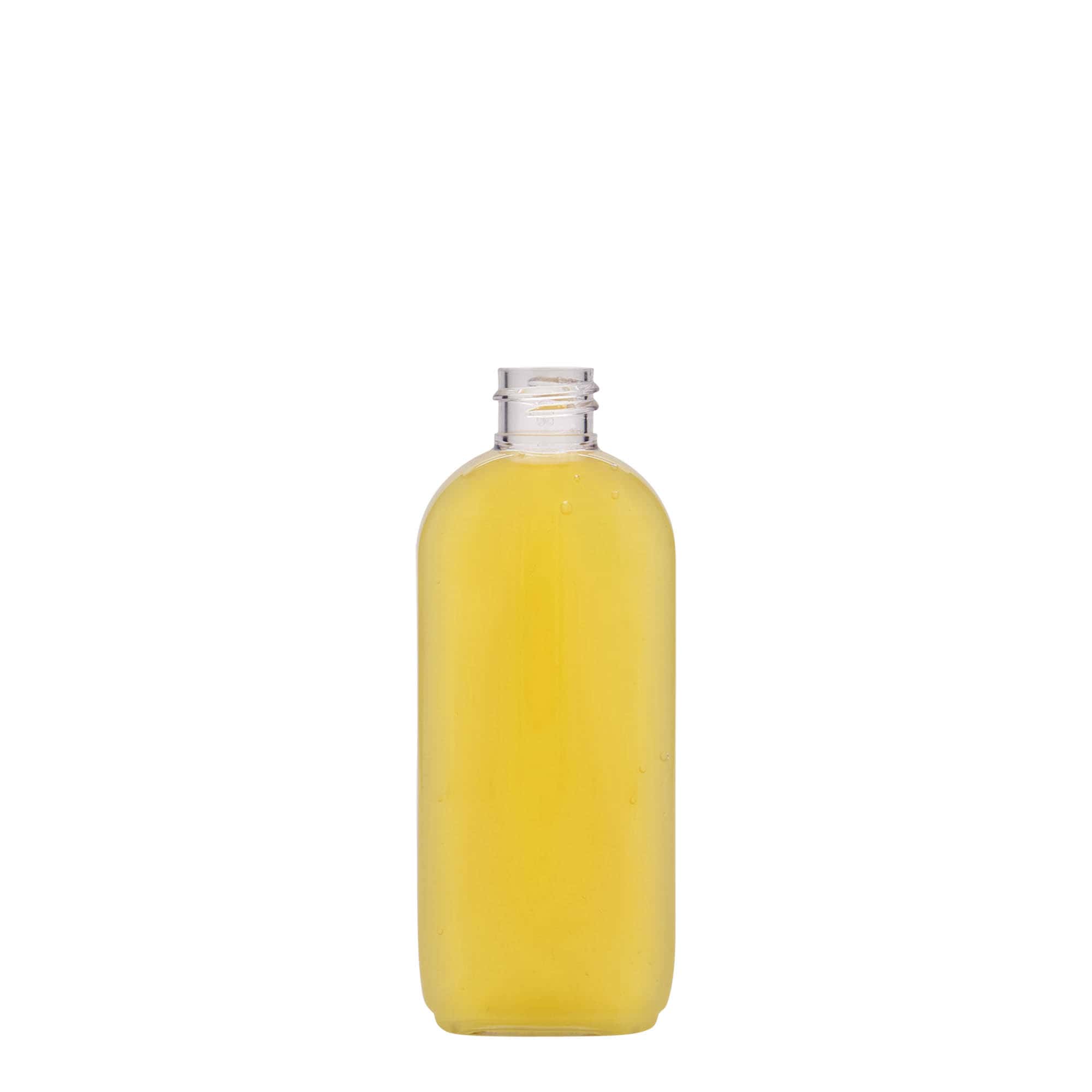 100 ml PET-Flasche „Iris“, oval, Kunststoff, Mündung:  20/410