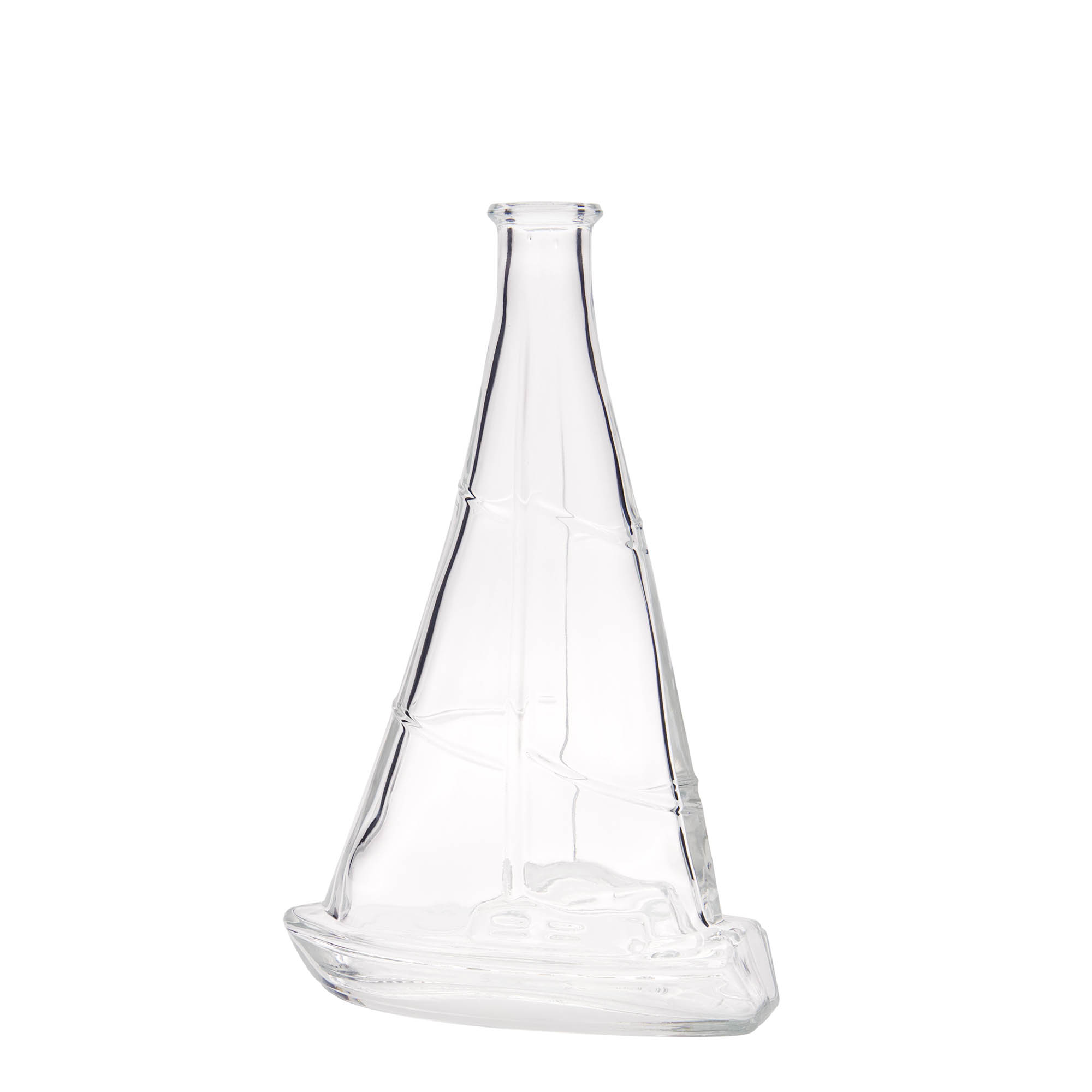 350 ml Glasflasche 'Segelboot', Mündung: Kork 350 ml Glasflasche 'Segelboot', Mündung: Kork