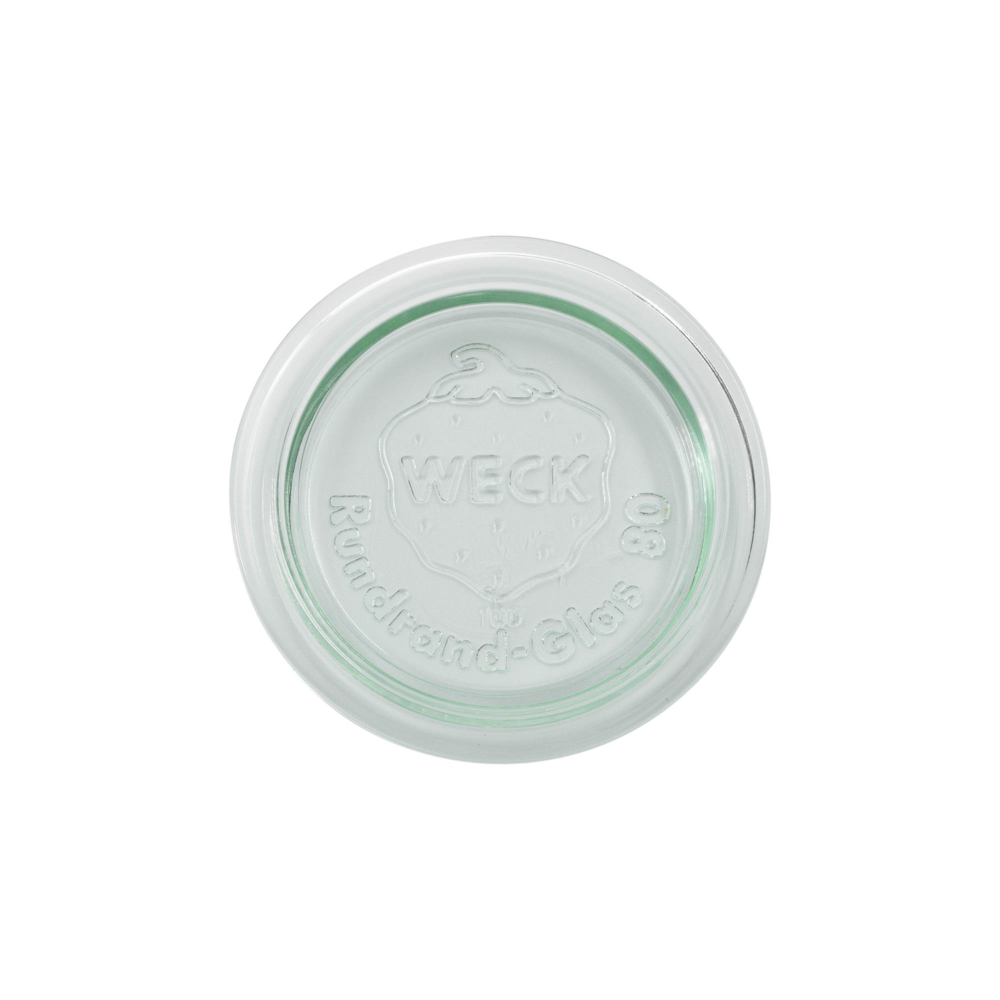 WECK-Glasdeckel Rundrand, für Mündung: RR80 WECK-Glasdeckel Rundrand, für Mündung: RR80