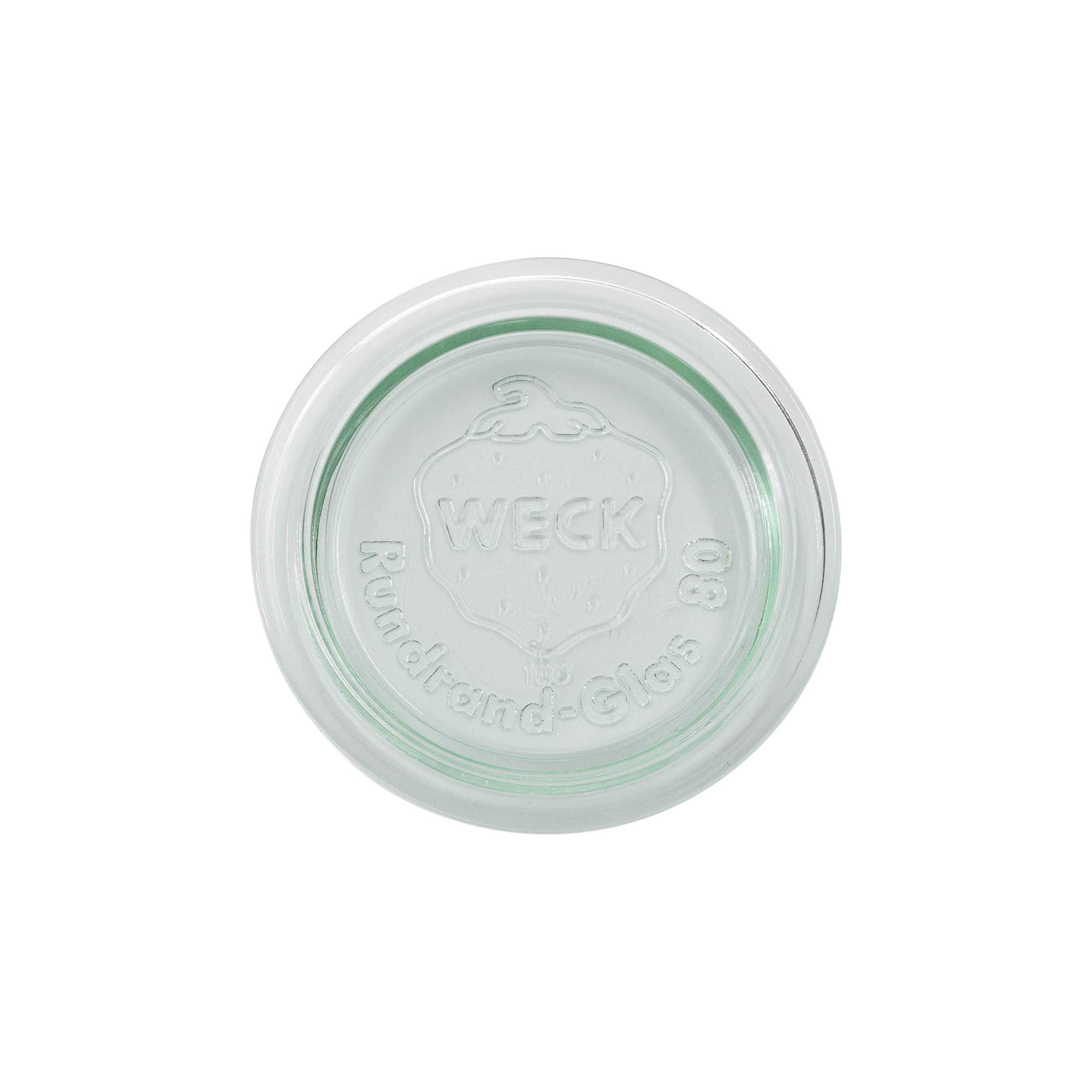 WECK-Glasdeckel Rundrand, für Mündung: RR80