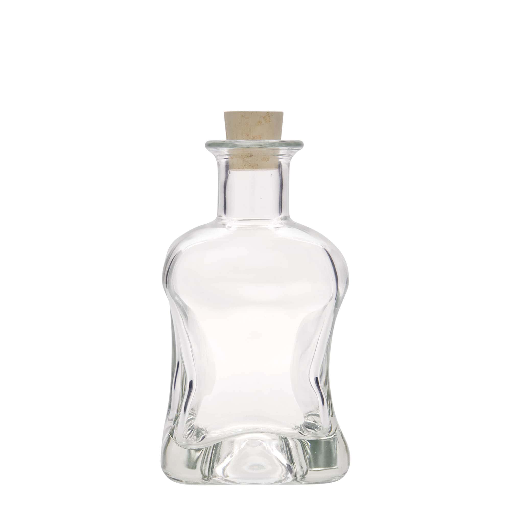 350 ml Glasflasche „Dublin“, quadratisch, Mündung: Kork