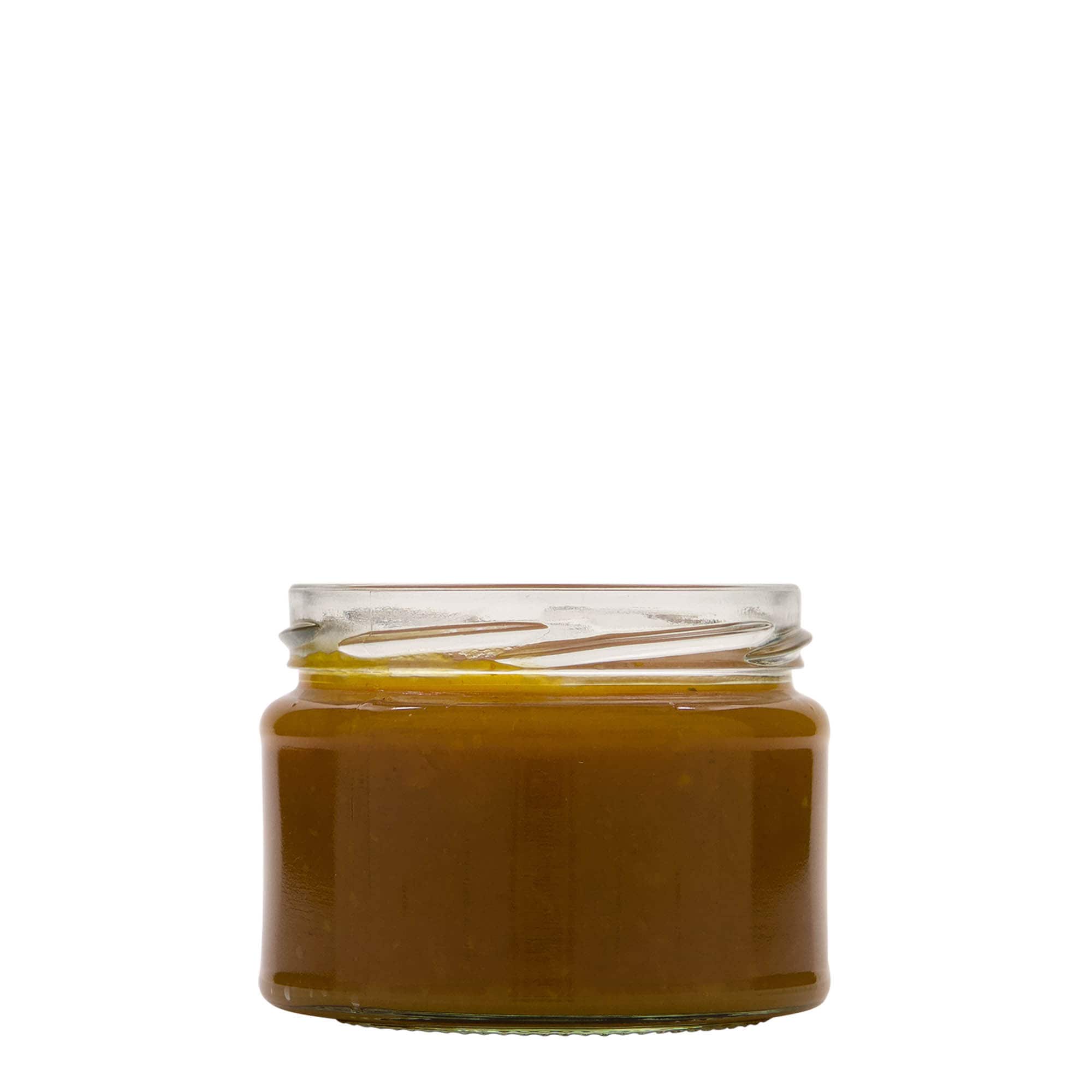 280 ml flaches Rundglas, Mündung: Twist-Off (TO 82) 280 ml flaches Rundglas, Mündung: Twist-Off (TO 82)