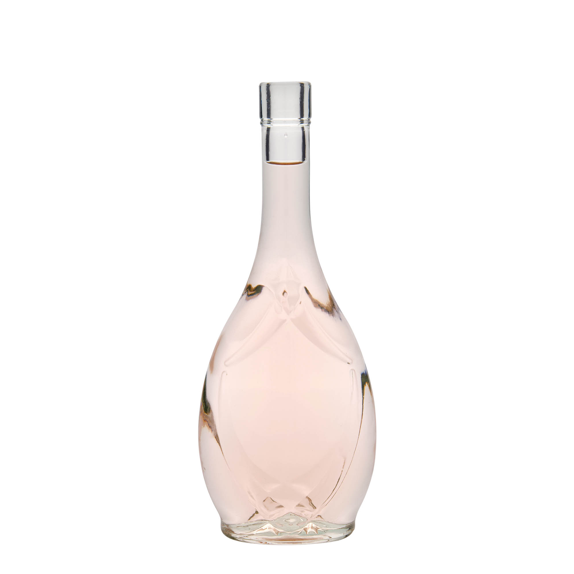 500 ml Glasflasche „Saragossa“, oval, Mündung: Kork