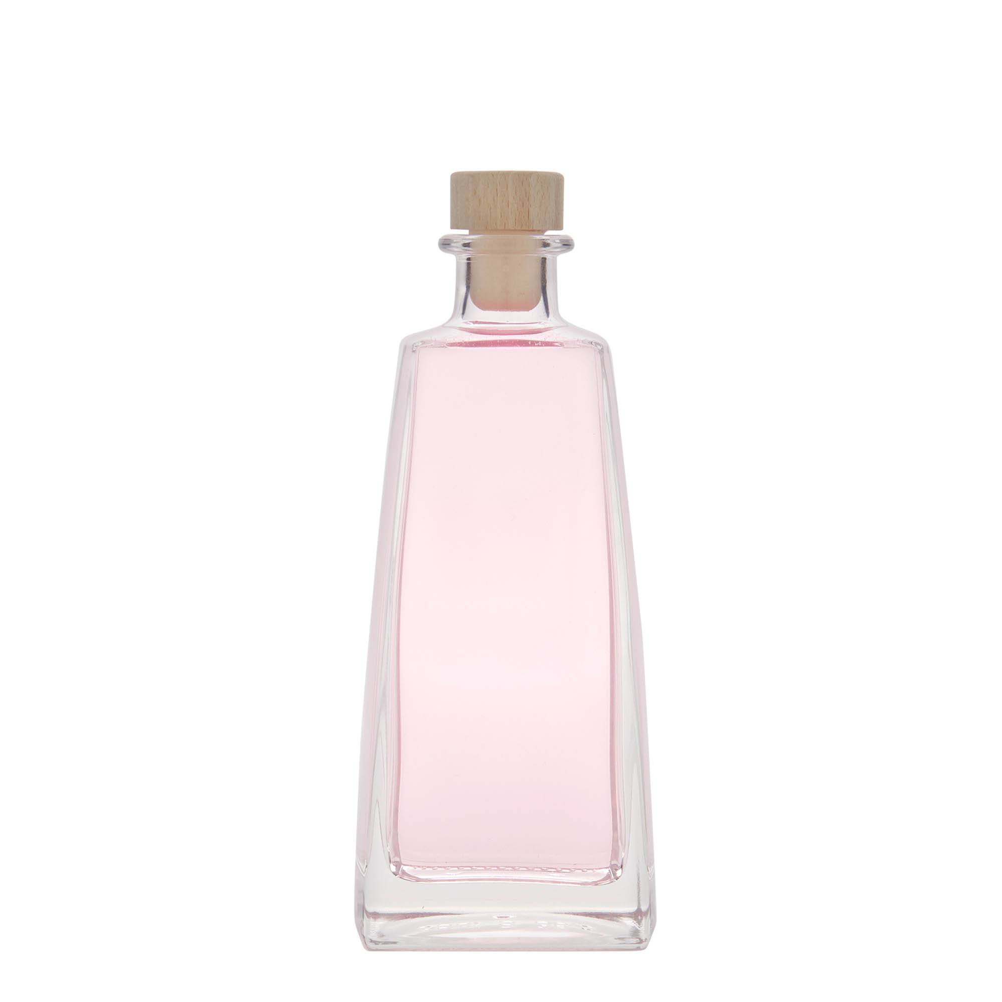 350 ml Glasflasche „Timmy“, rechteckig, Mündung: Kork