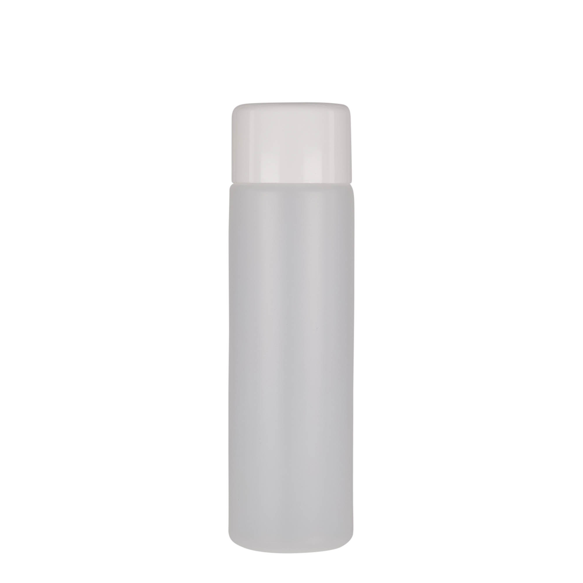 250 ml Rundflasche, PE-Kunststoff, natur, Mündung: Schraubverschluss 250 ml Rundflasche, PE-Kunststoff, natur, Mündung: Schraubverschluss