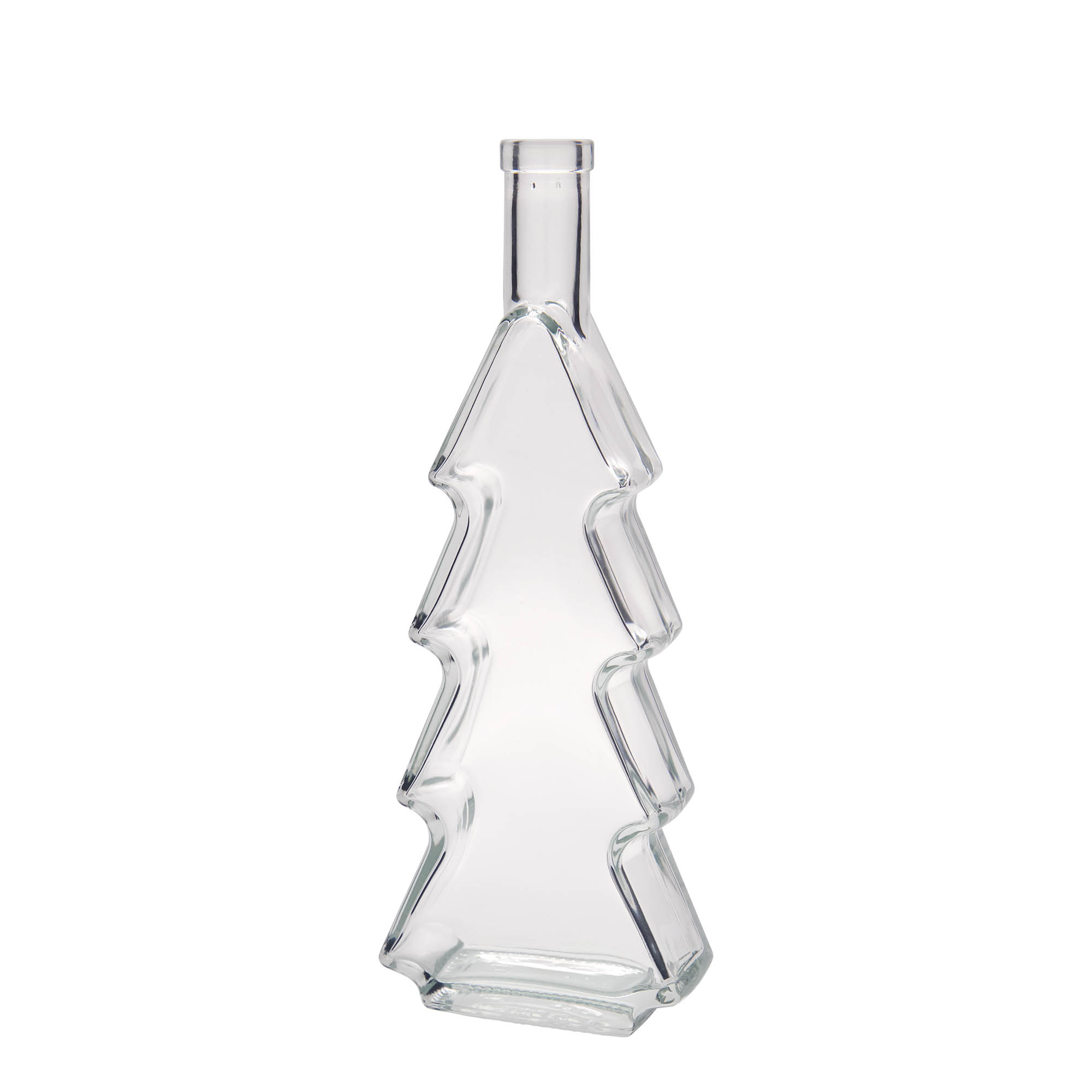 500 ml Glasflasche „Tannenbaum“, Mündung: Kork