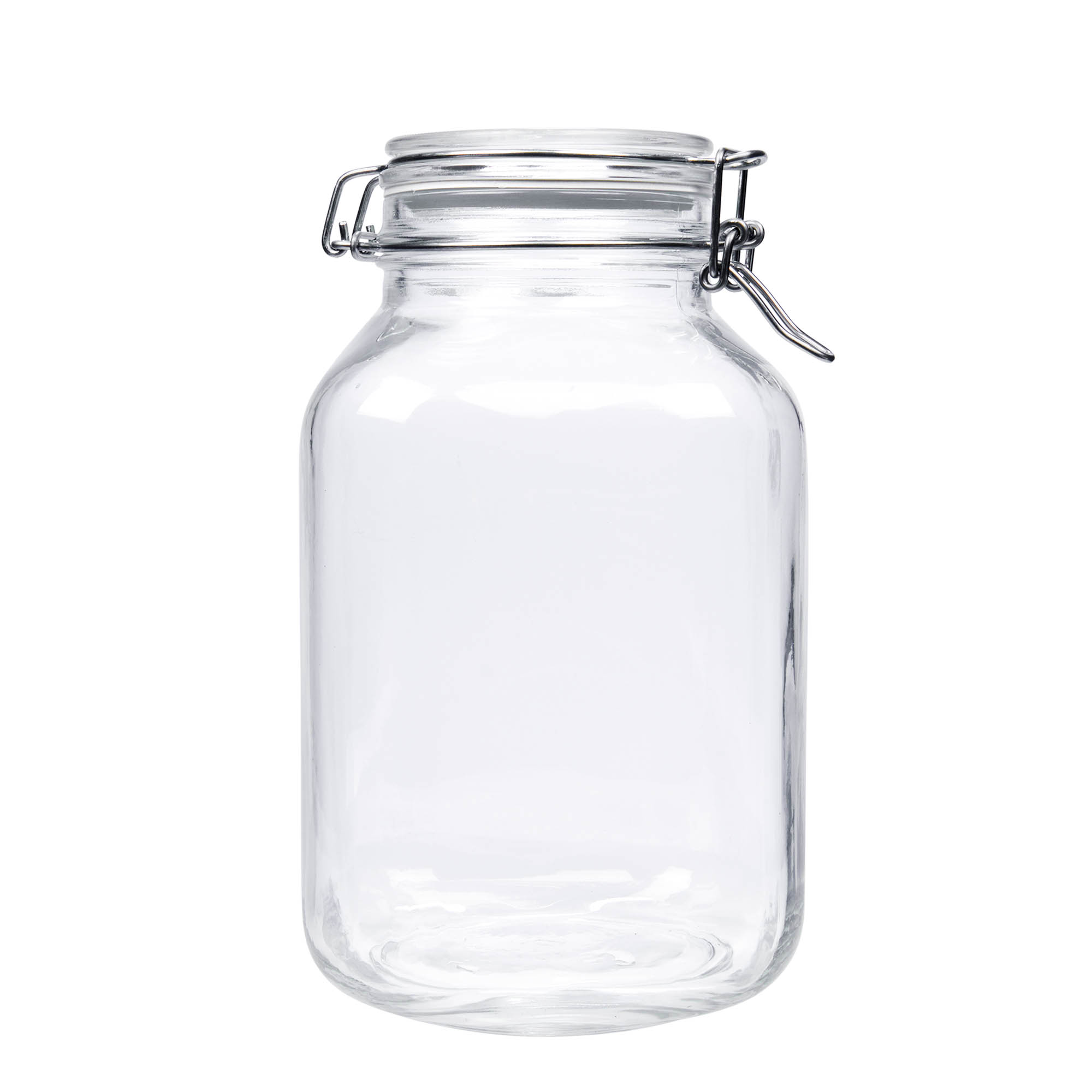 3.000 ml Drahtbügelglas „Fido“, quadratisch, Mündung: Drahtbügelverschluss 3.000 ml Drahtbügelglas „Fido“, quadratisch, Mündung: Drahtbügelverschluss