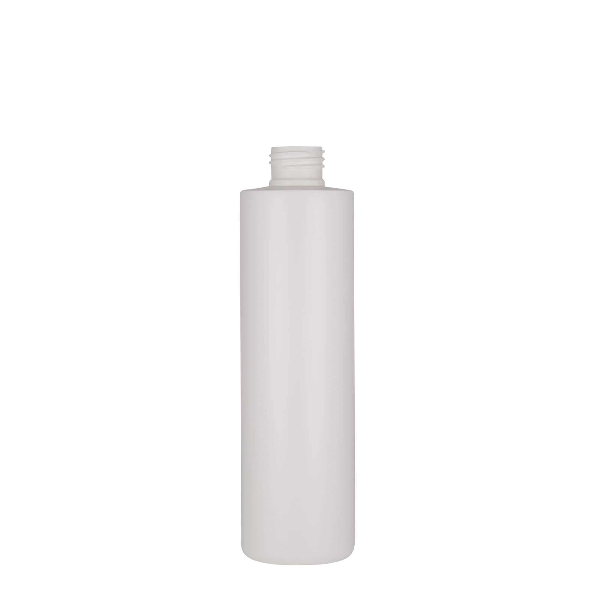 250 ml Kunststoffflasche 'Pipe', HDPE, weiß, Mündung: 24/410 250 ml Kunststoffflasche 'Pipe', HDPE, weiß, Mündung: 24/410