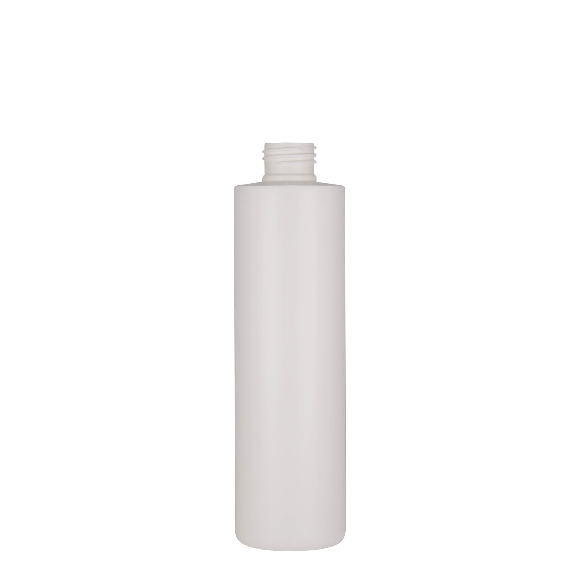 250 ml Kunststoffflasche 'Pipe', HDPE, weiß, Mündung: 24/410