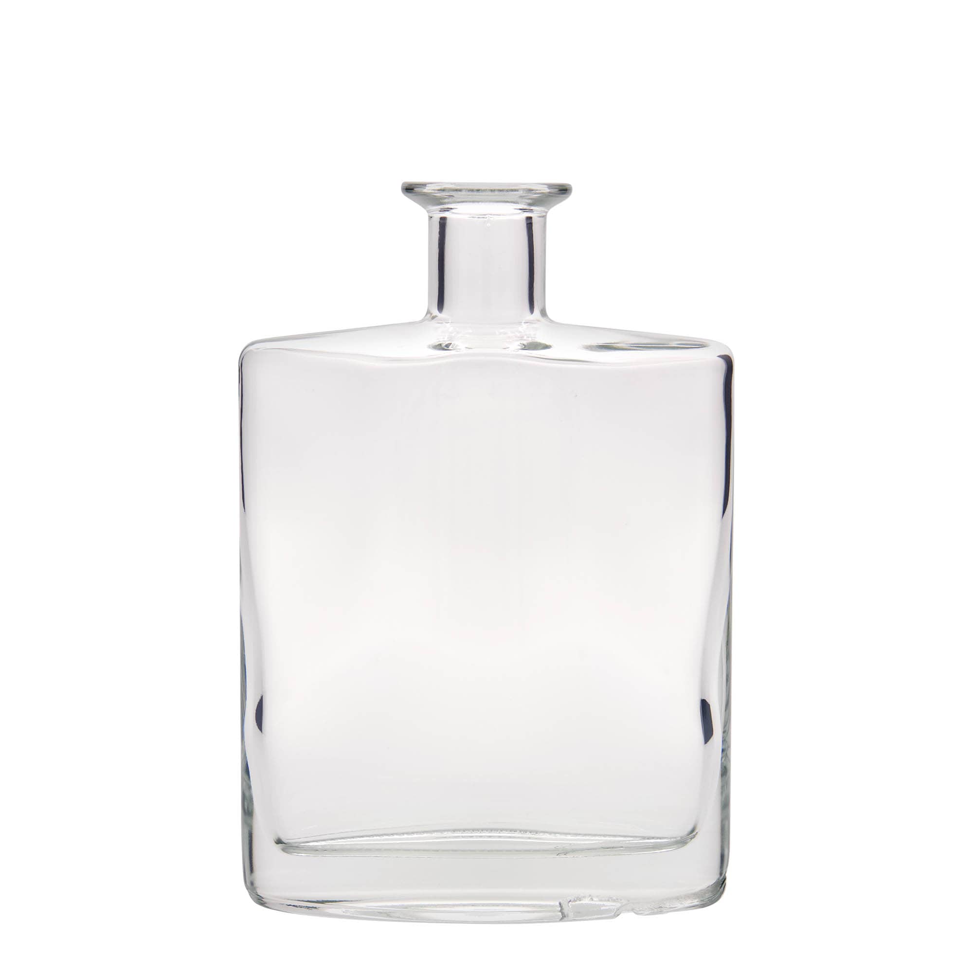 700 ml Glasflasche „Zorbas“, oval, Mündung: Kork