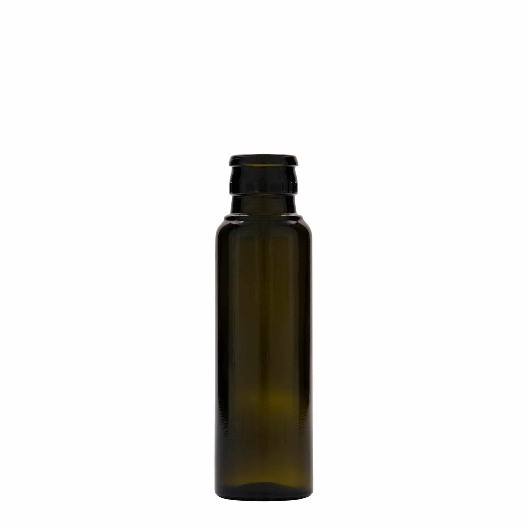 100 ml Essig-/Ölflasche 'Willy New', Glas, antikgrün, Mündung: DOP