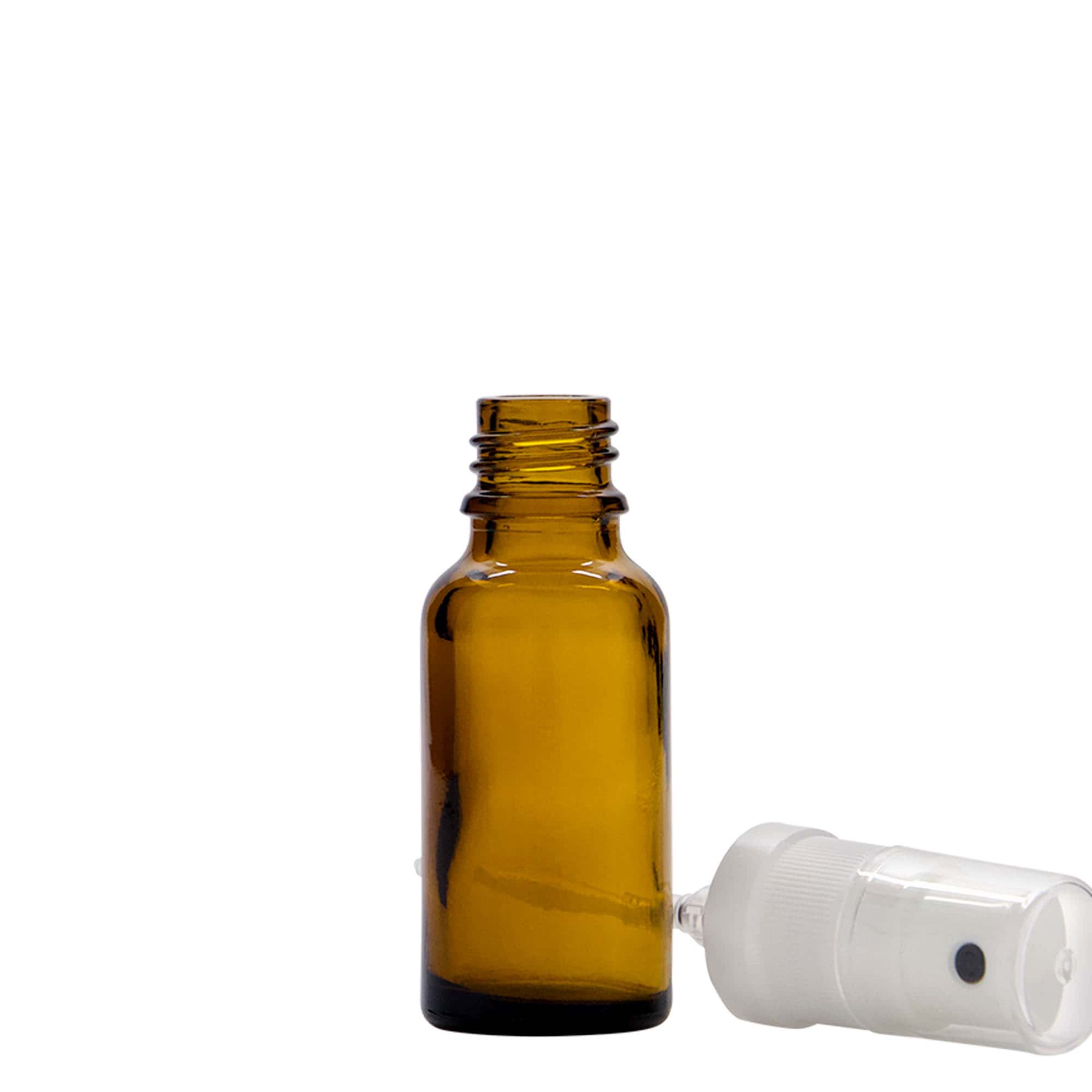 20 ml Sprühflasche Medizin, Glas, braun, Mündung: DIN 18 20 ml Sprühflasche Medizin, Glas, braun, Mündung: DIN 18
