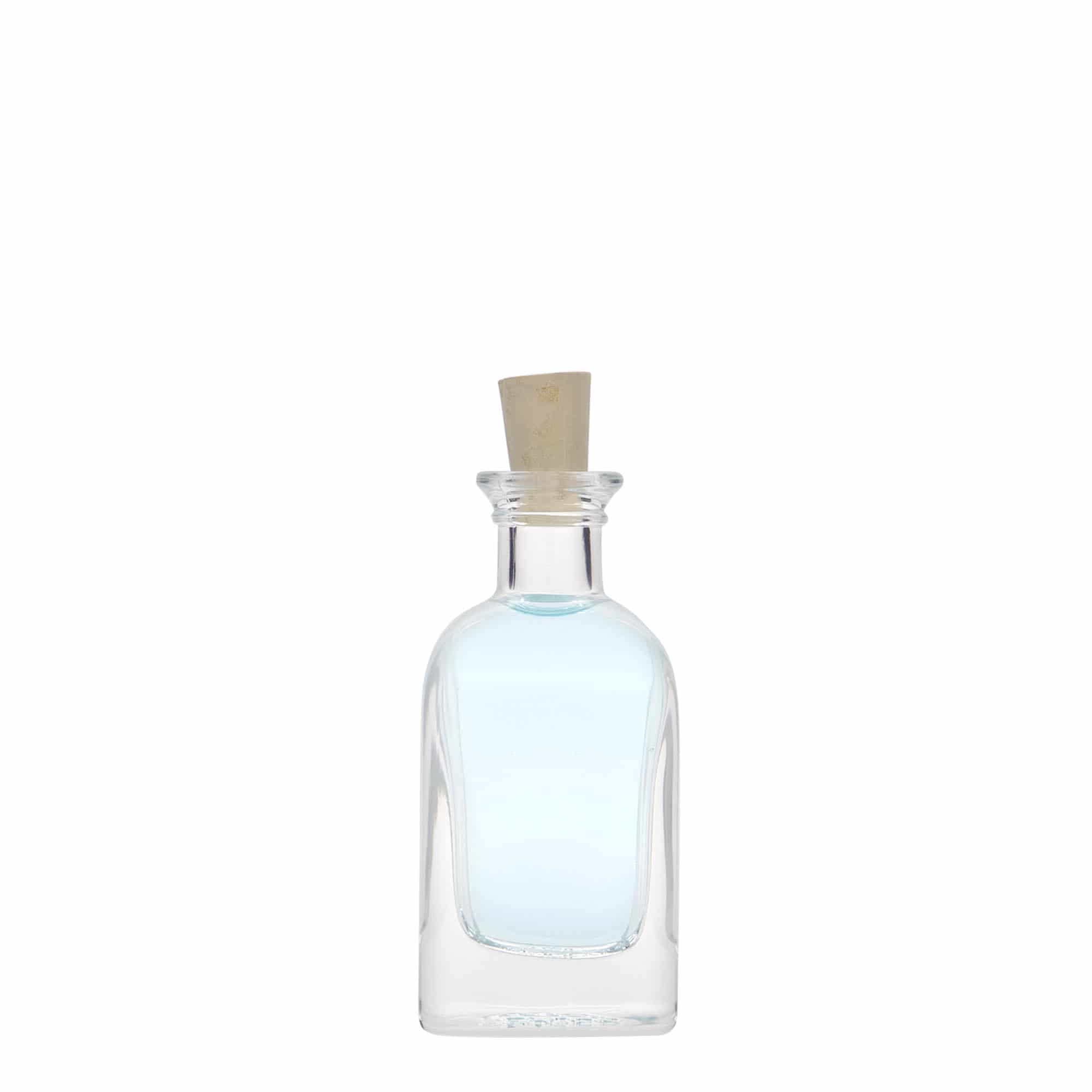 40 ml Glasflasche Apotheker Carré, quadratisch, Mündung: Kork
