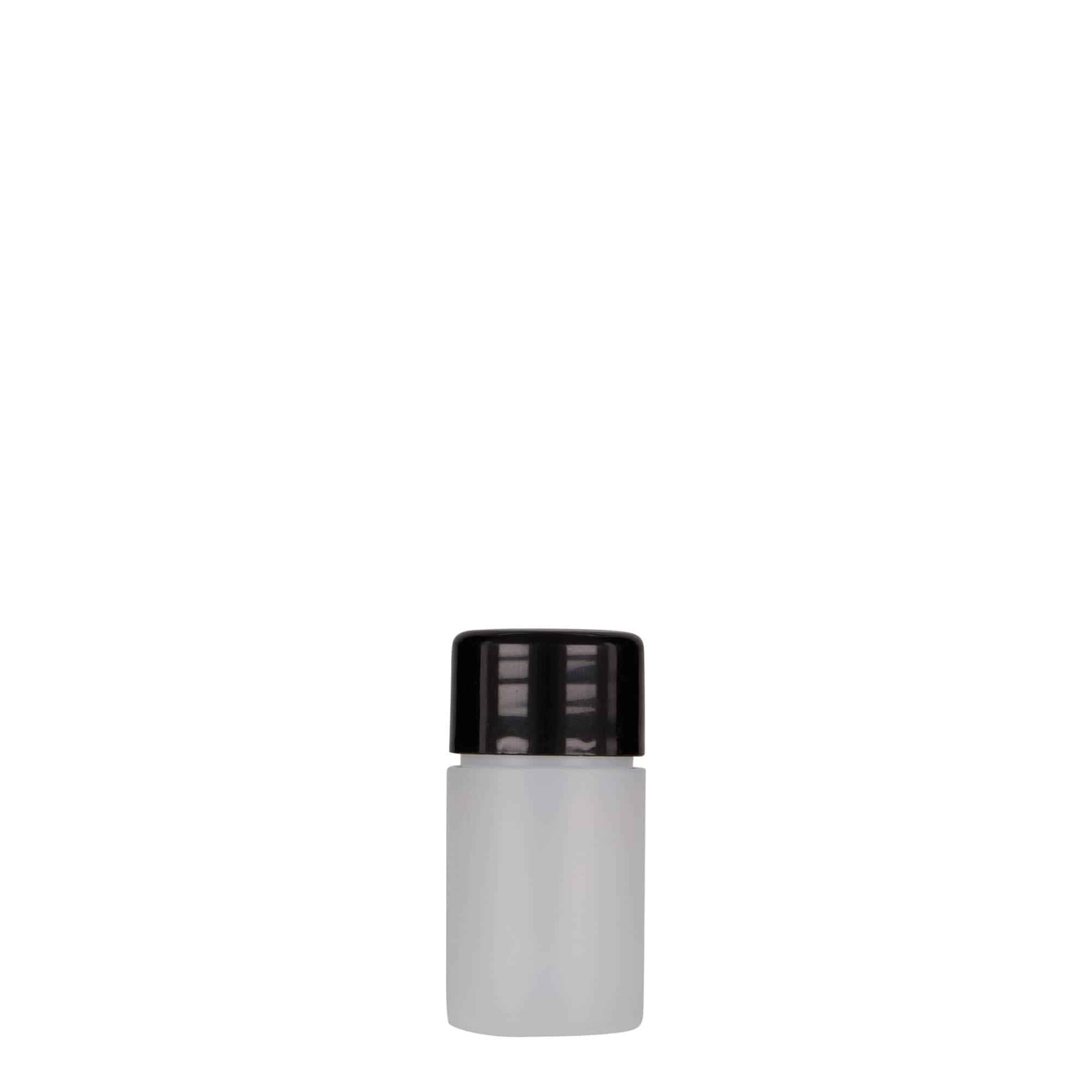 15 ml Kunststoffflasche „Tuffy“, HDPE, natur, Mündung:  24/410