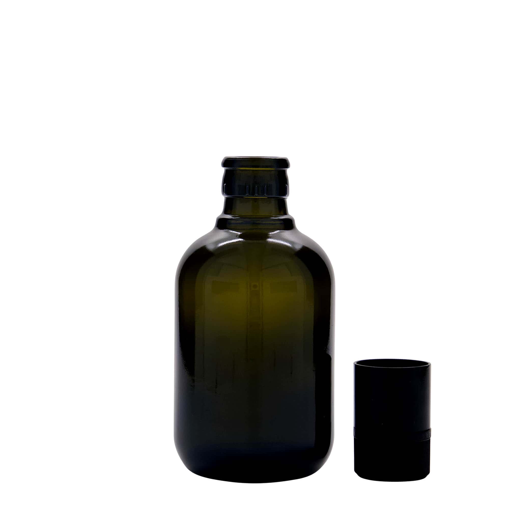 250 ml Essig-/Ölflasche „Biolio“, Glas, antikgrün, Mündung: DOP