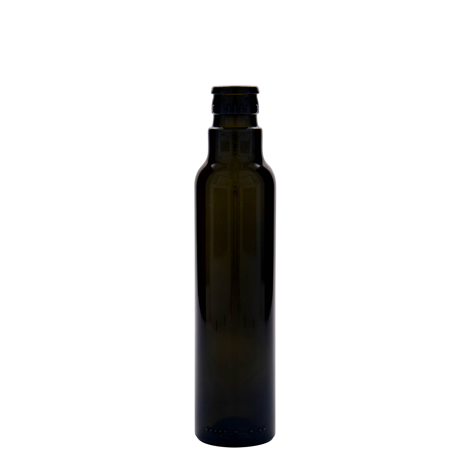 250 ml Essig-/Ölflasche „Willy New“, Glas, antikgrün, Mündung: DOP