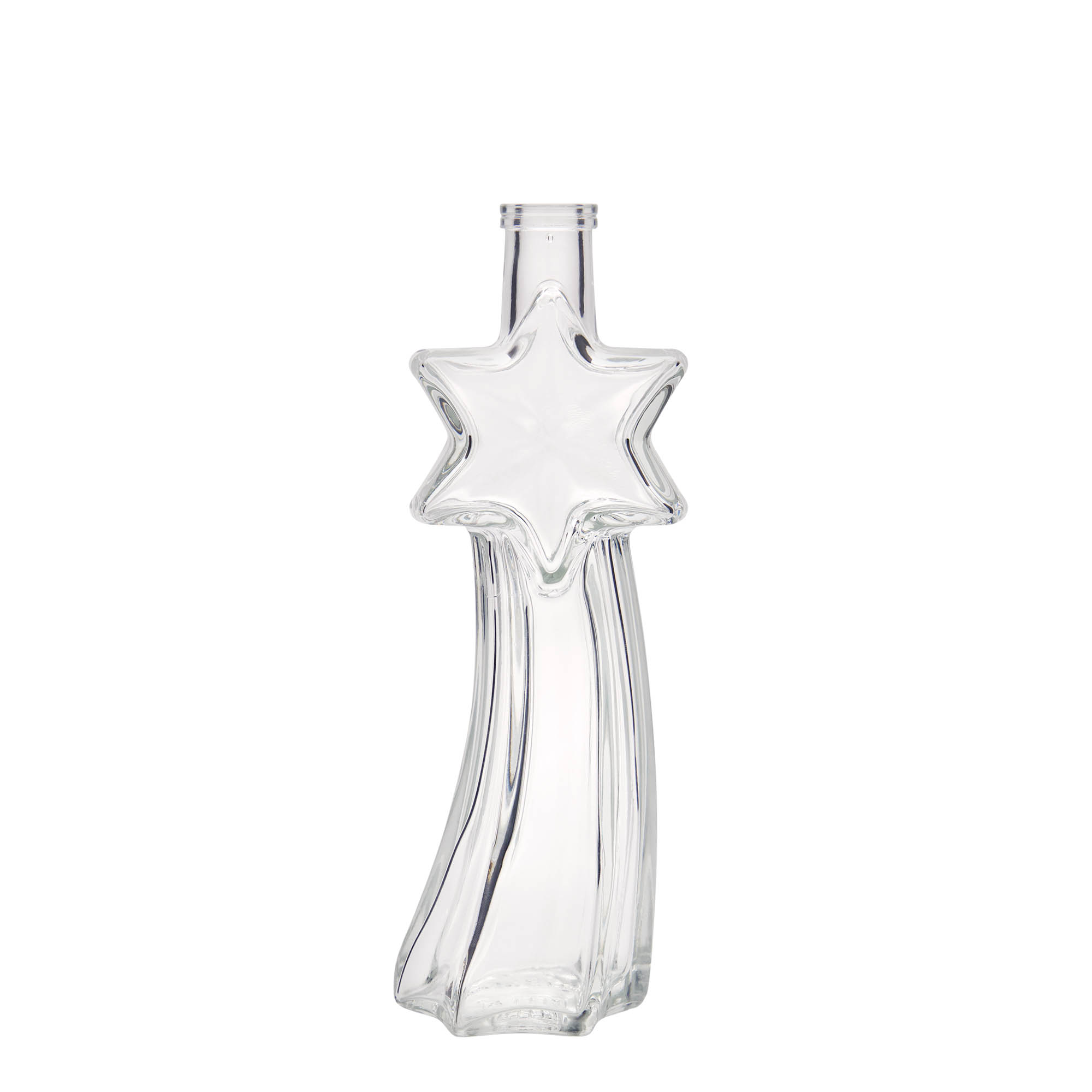 200 ml Glasflasche 'Sternschnuppe', Mündung: Kork 200 ml Glasflasche 'Sternschnuppe', Mündung: Kork