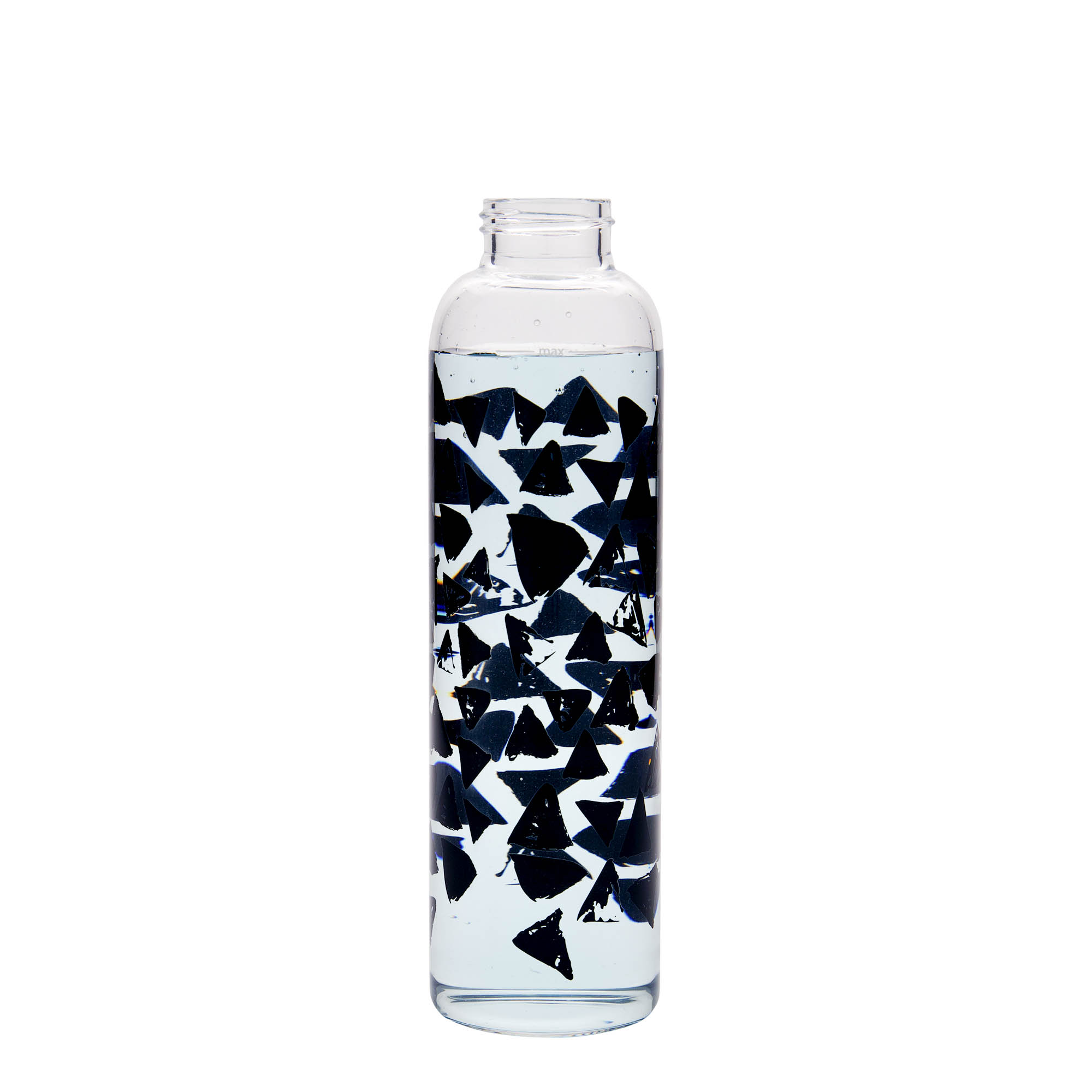 500 ml Trinkflasche 'Perseus - Schwarze Dreiecke', Mündung: Schraubverschluss 500 ml Trinkflasche 'Perseus - Schwarze Dreiecke', Mündung: Schraubverschluss