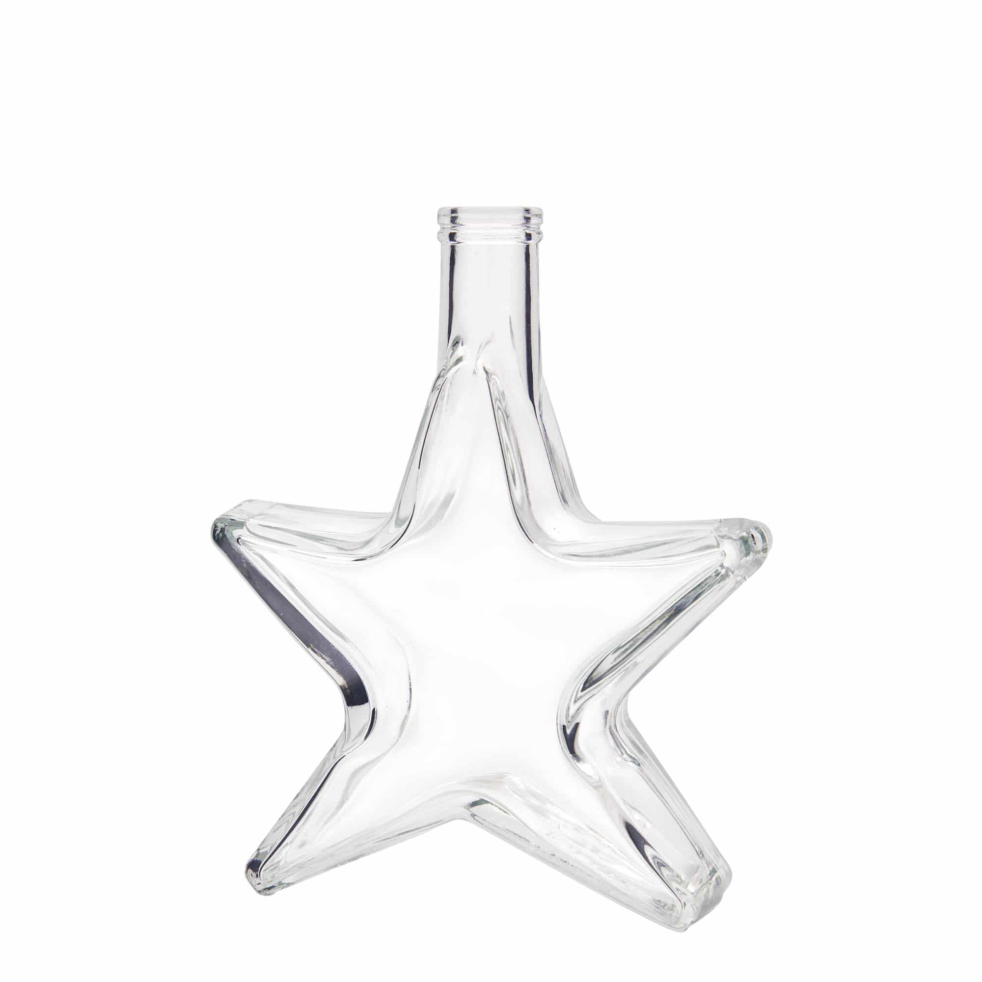 350 ml Glasflasche 'Stern', Mündung: Kork 350 ml Glasflasche 'Stern', Mündung: Kork