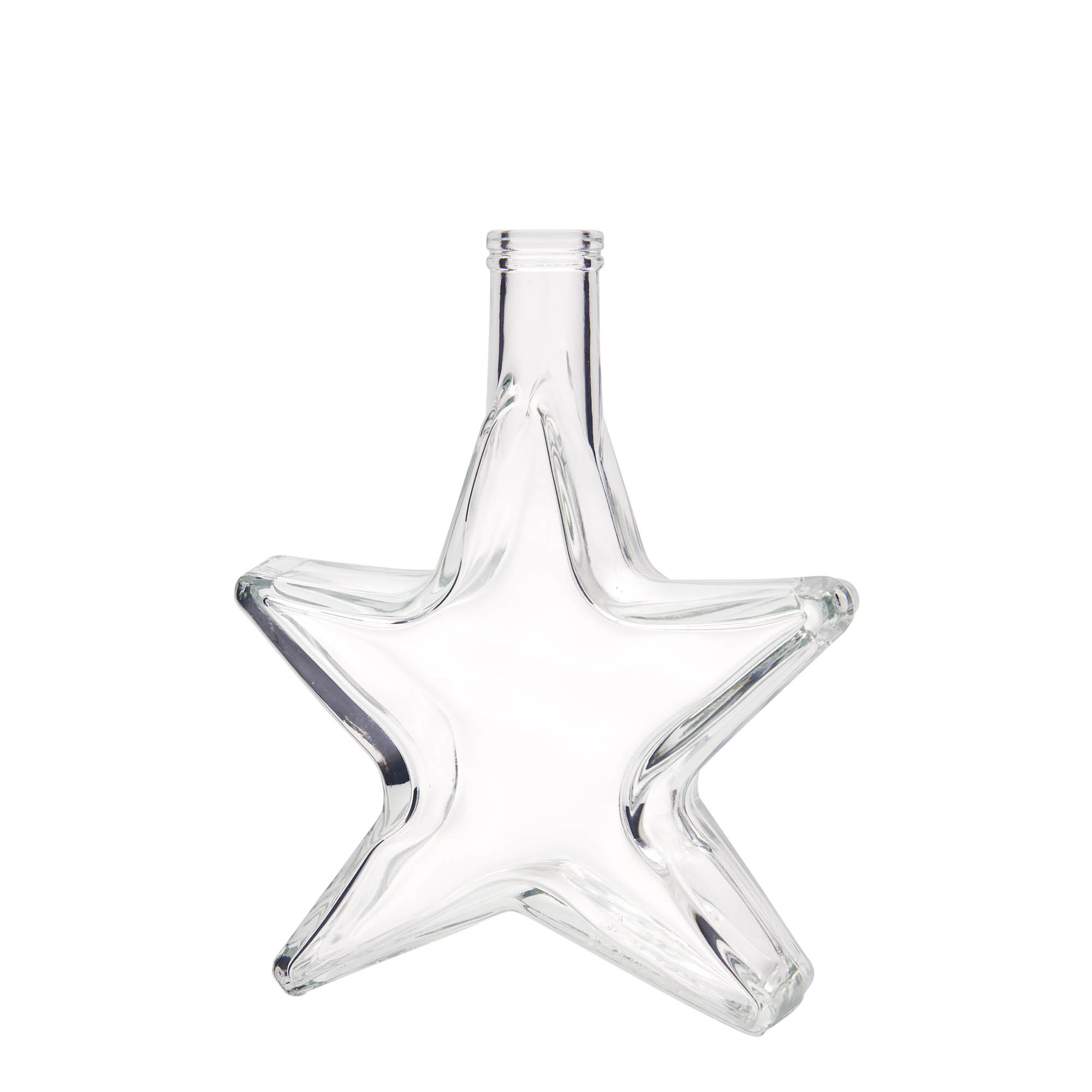 350 ml Glasflasche „Stern“, Mündung: Kork