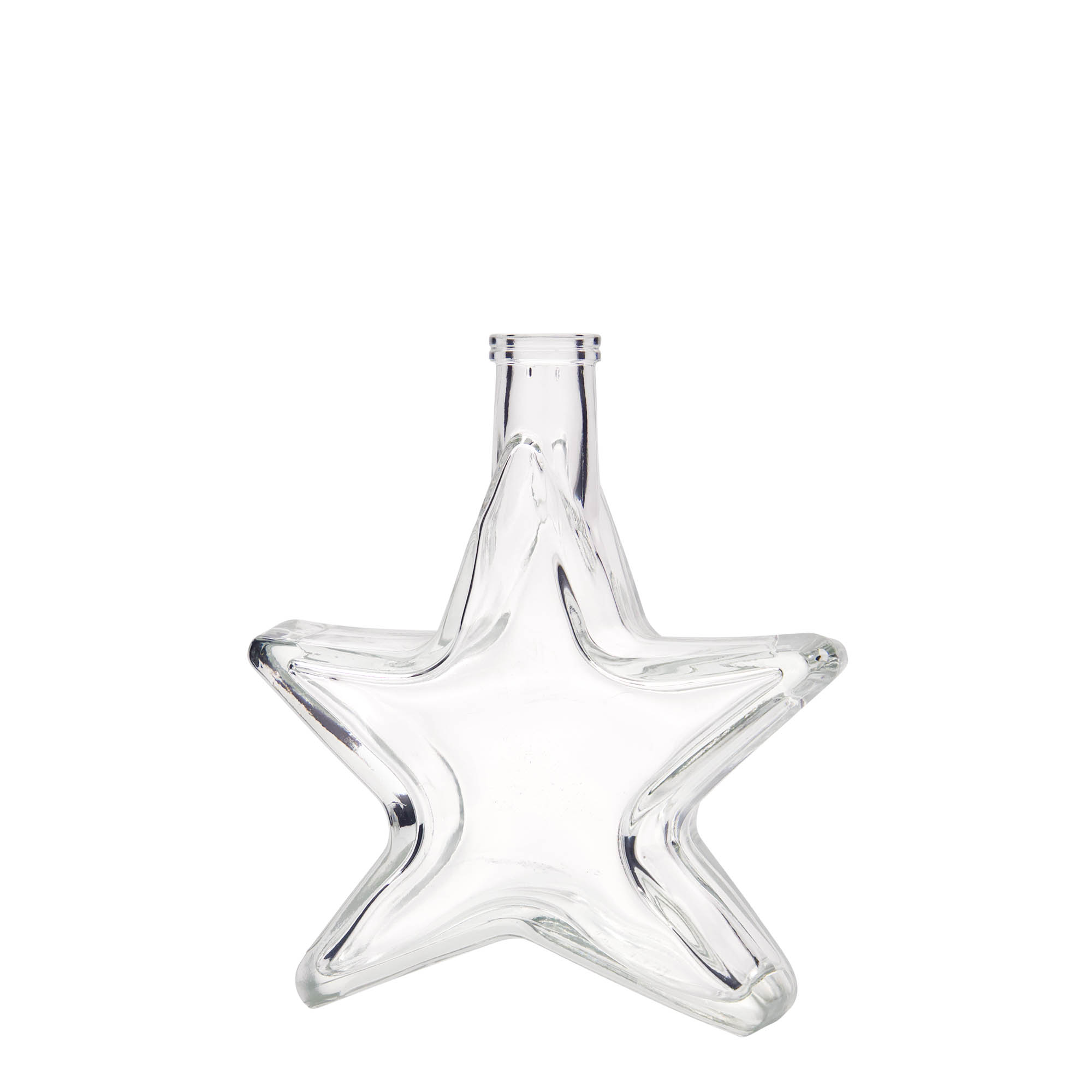 200 ml Glasflasche 'Stern', Mündung: Kork 200 ml Glasflasche 'Stern', Mündung: Kork