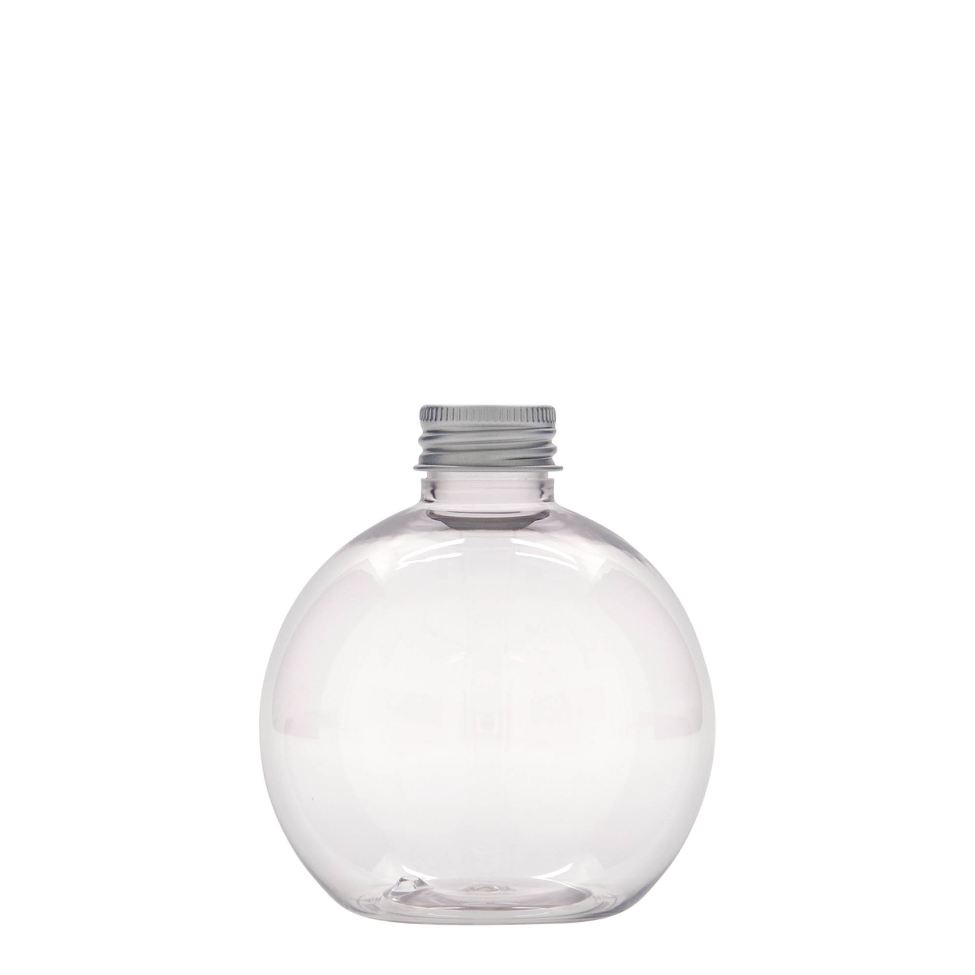 250 ml PET-Flasche „Perry“, rund, Kunststoff, Mündung:  24/410