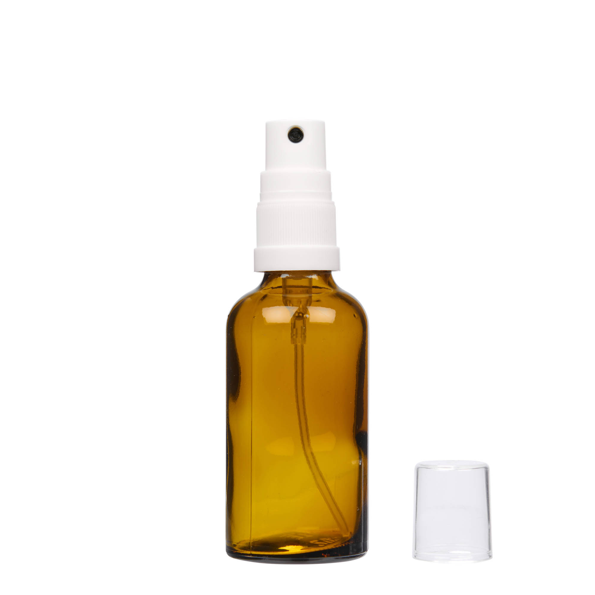 50 ml Sprühflasche Medizin, Glas, braun, Mündung: DIN 18 50 ml Sprühflasche Medizin, Glas, braun, Mündung: DIN 18
