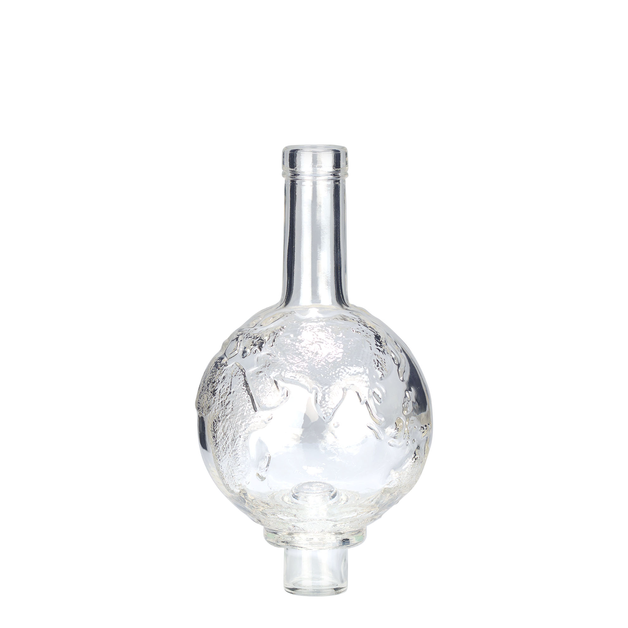 500 ml Glasflasche „Globus“, Mündung: Kork