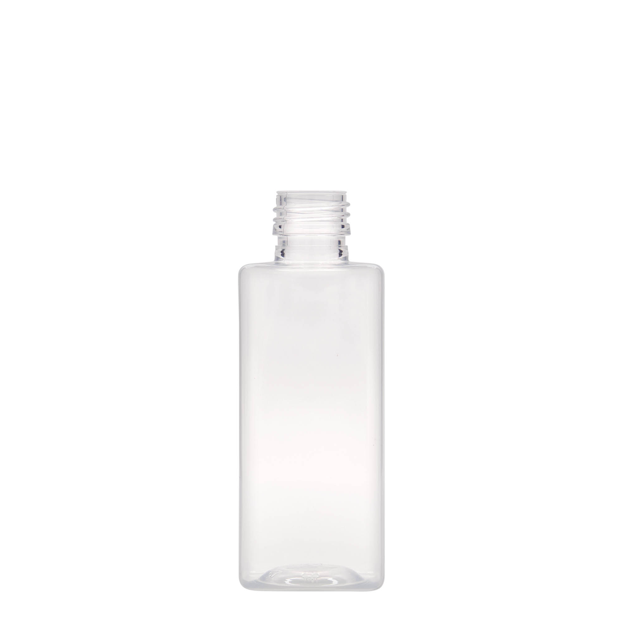 250 ml PET-Flasche „Karl“, quadratisch, Kunststoff, Mündung: PP 28