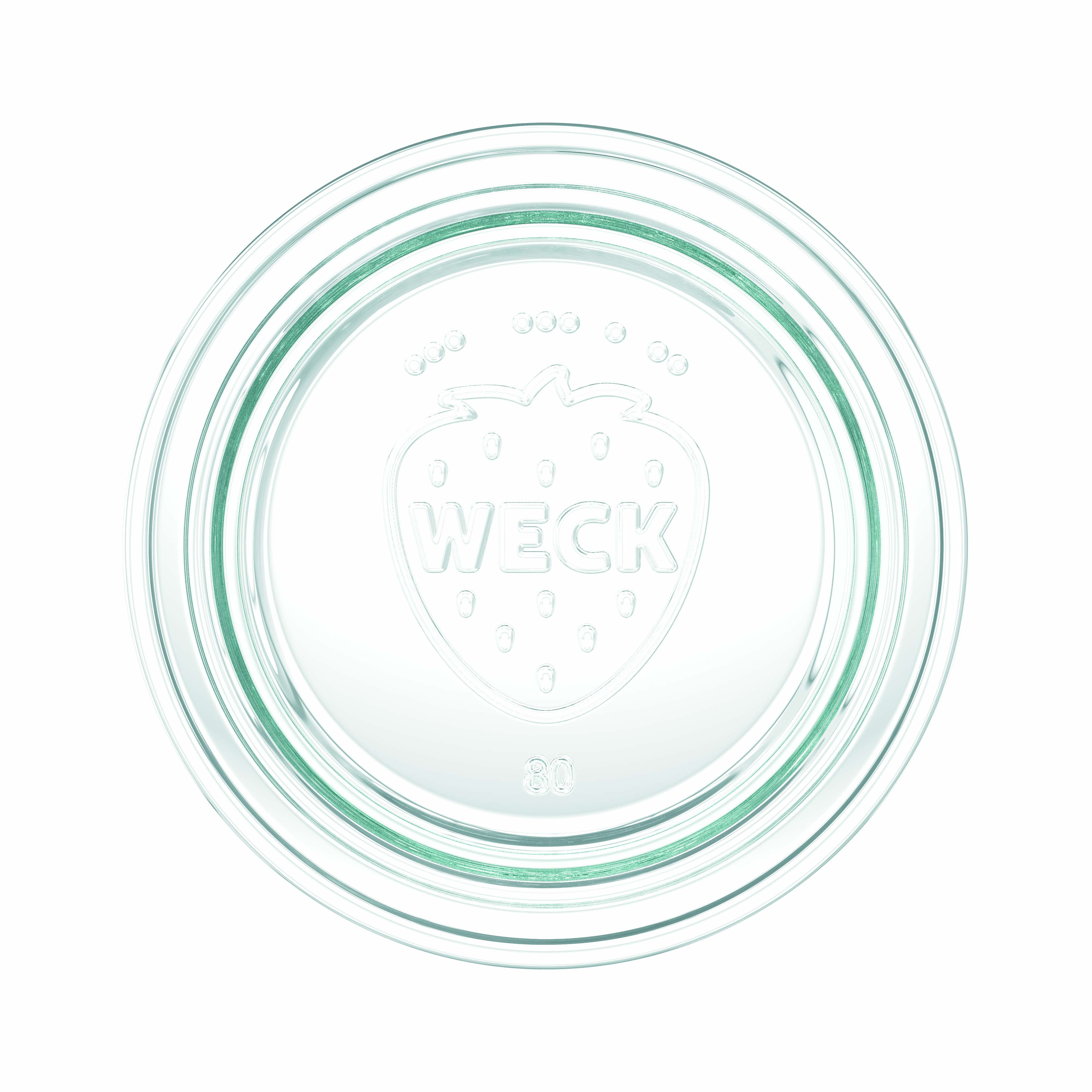6x 730 ml WECK-Delikatessenglas mit Glasdeckel RR 80