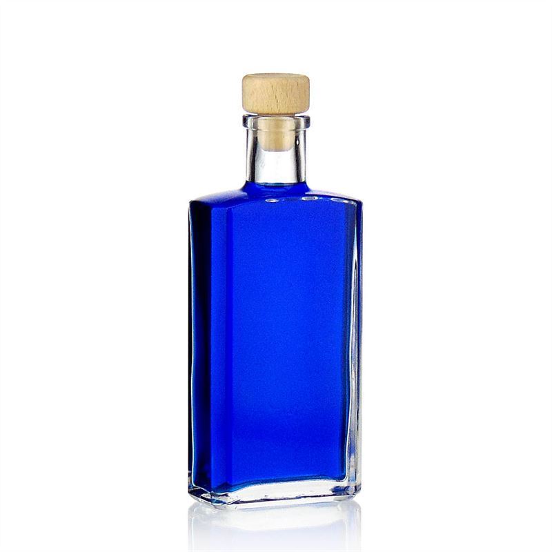 200 ml Glasflasche 'Shiny', rechteckig, Mündung: Kork 200 ml Glasflasche 'Shiny', rechteckig, Mündung: Kork