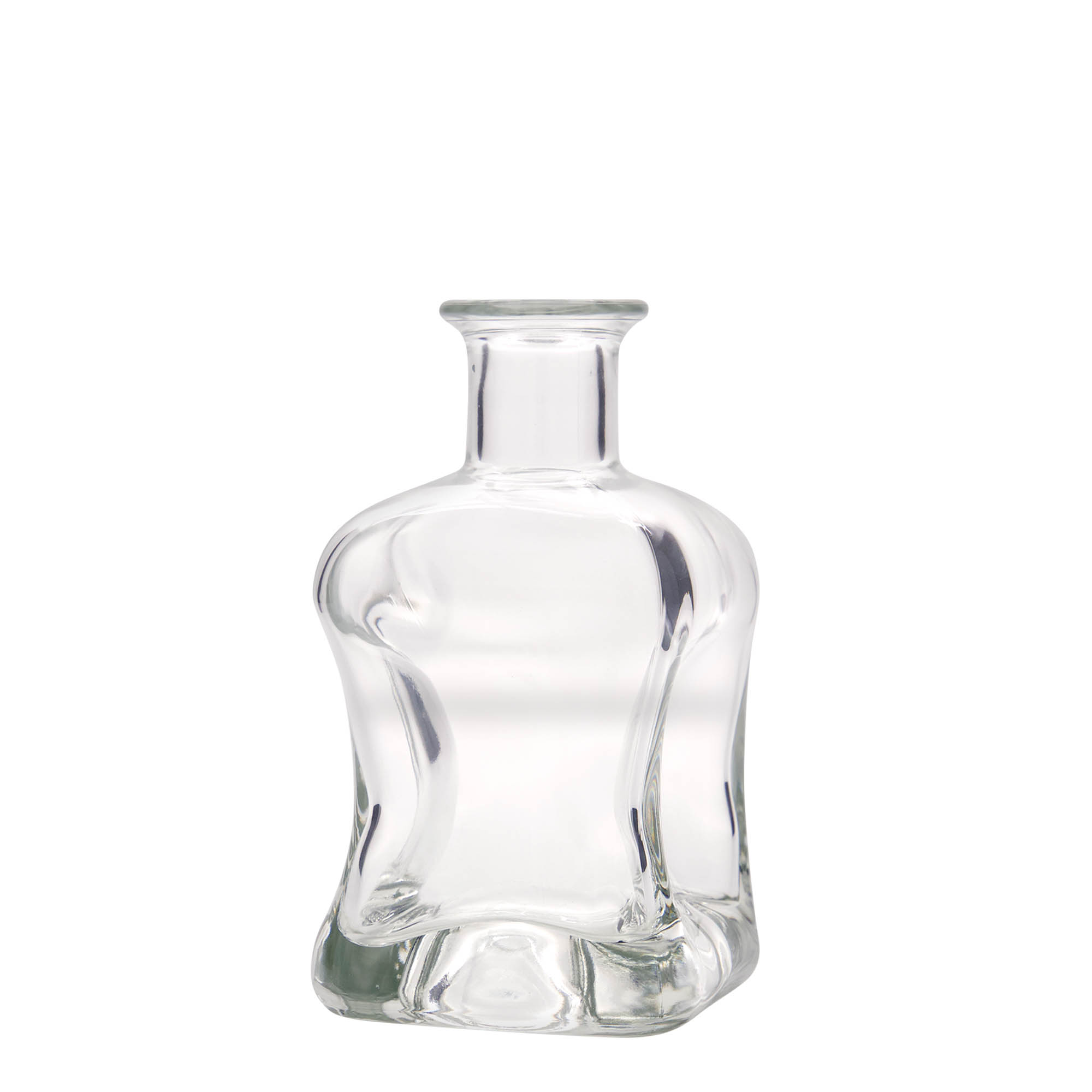 350 ml Glasflasche „Dublin“, quadratisch, Mündung: Kork