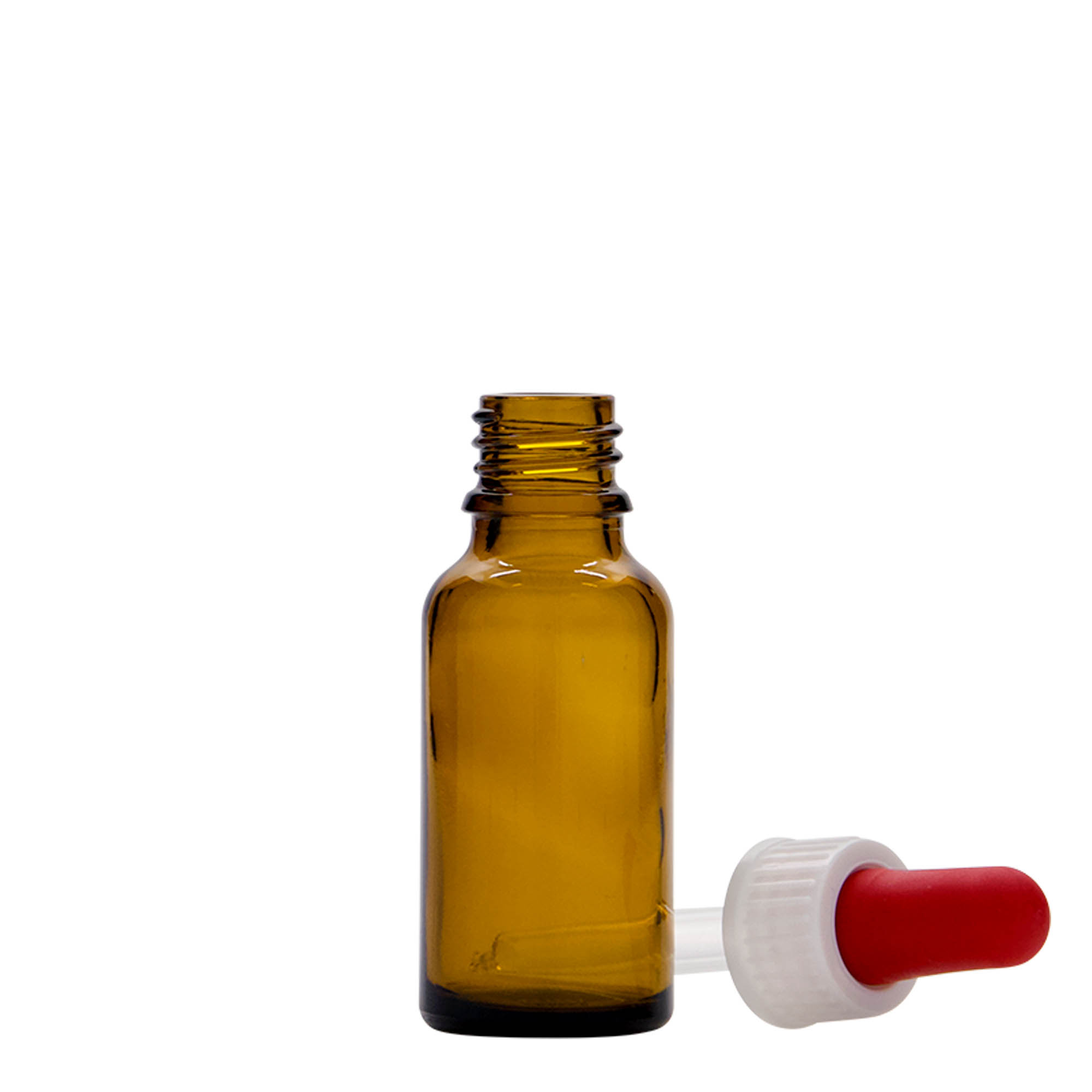 20 ml Pipettenflasche Medizin, Glas, braun, Mündung: DIN 18 20 ml Pipettenflasche Medizin, Glas, braun, Mündung: DIN 18