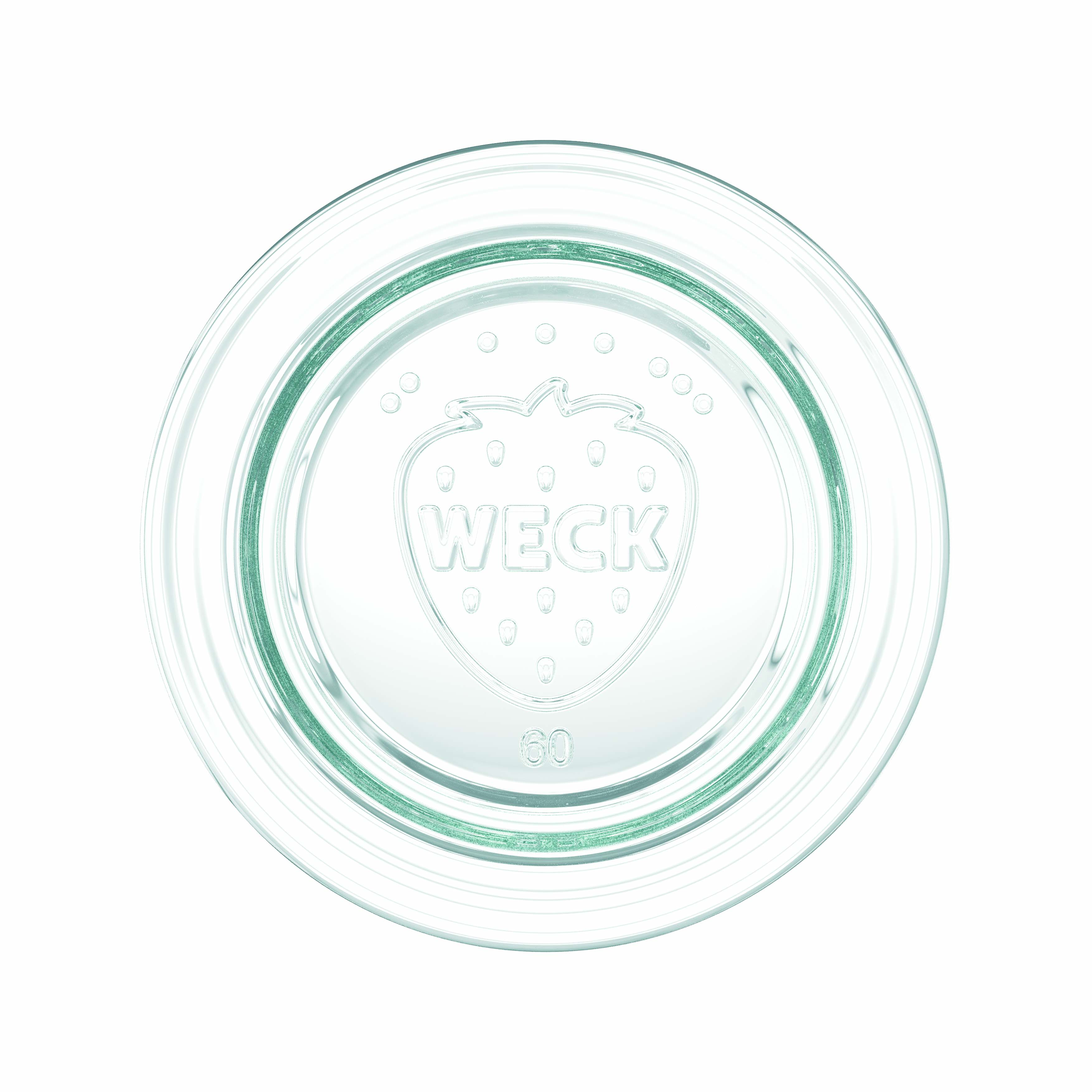 12x 160 ml WECK-Sturzglas mit Glasdeckel RR 60