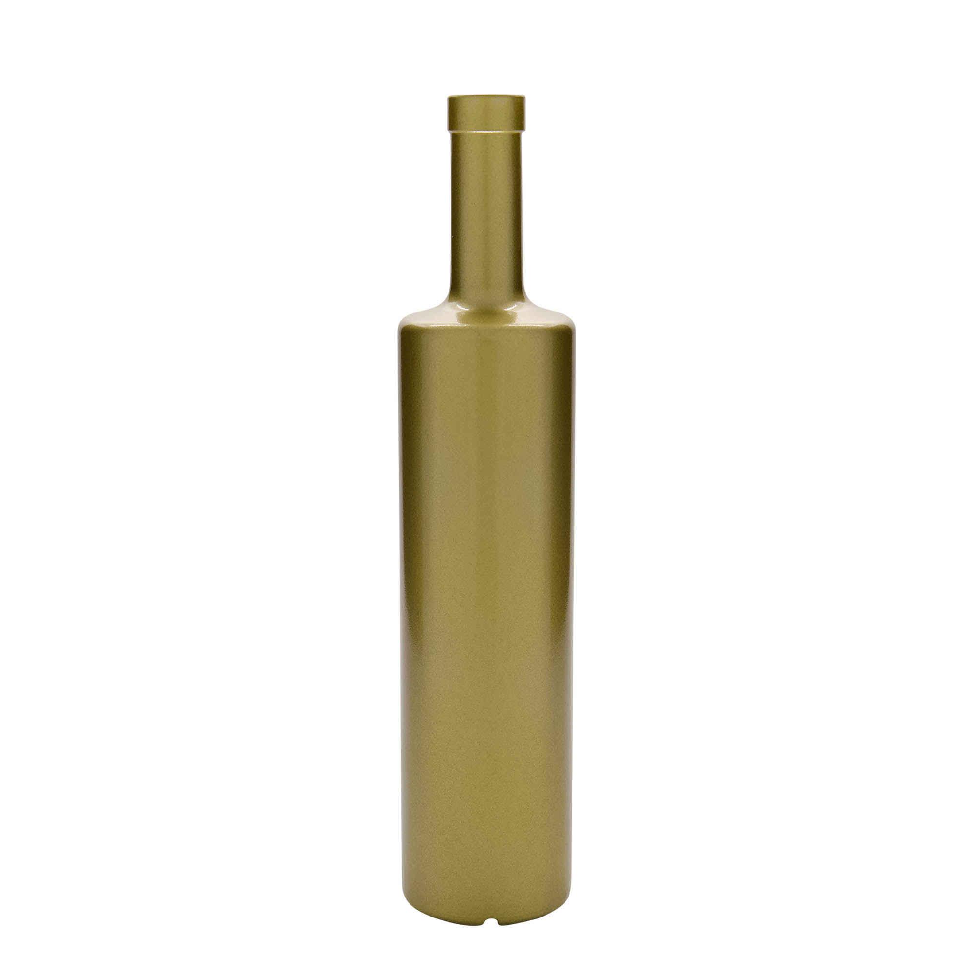 700 ml Glasflasche „Centurio“, gold, Mündung: Kork