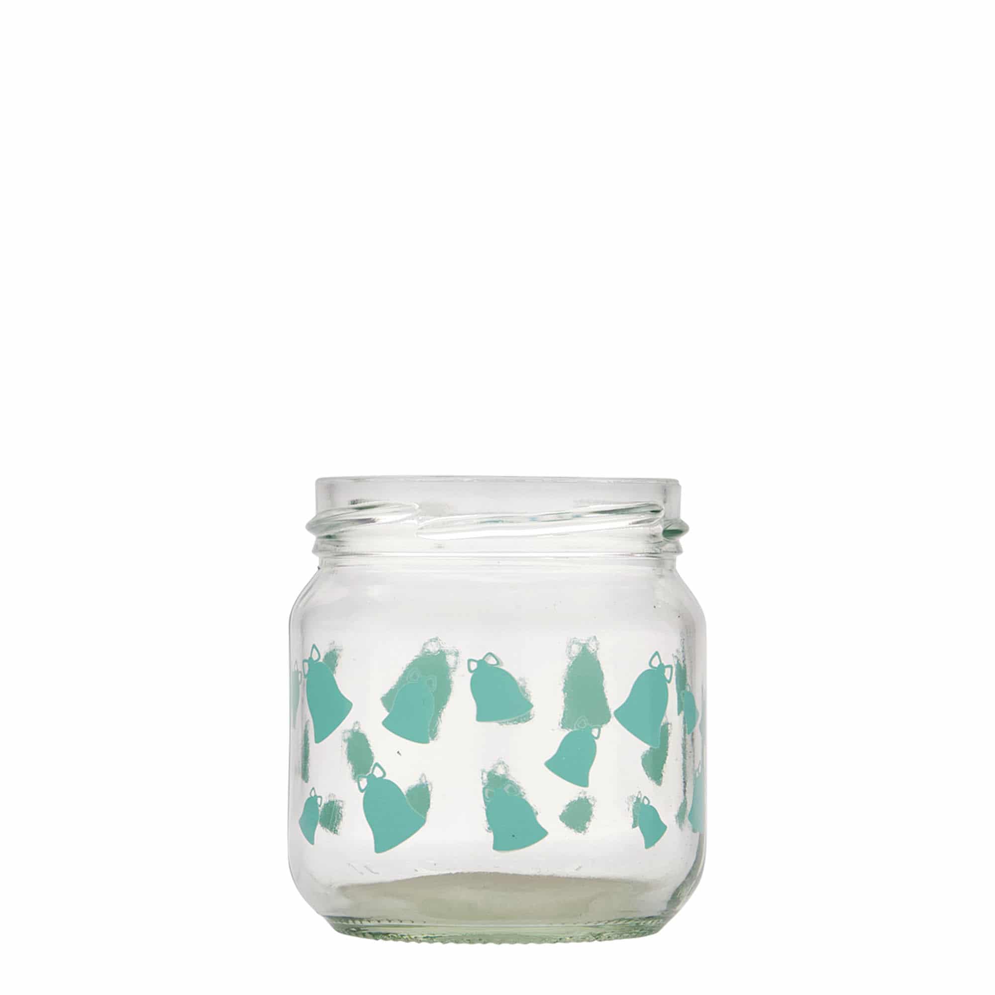 212 ml Rundglas, Motiv: Kling, Glöckchen, Mündung: Twist-Off (TO 66)